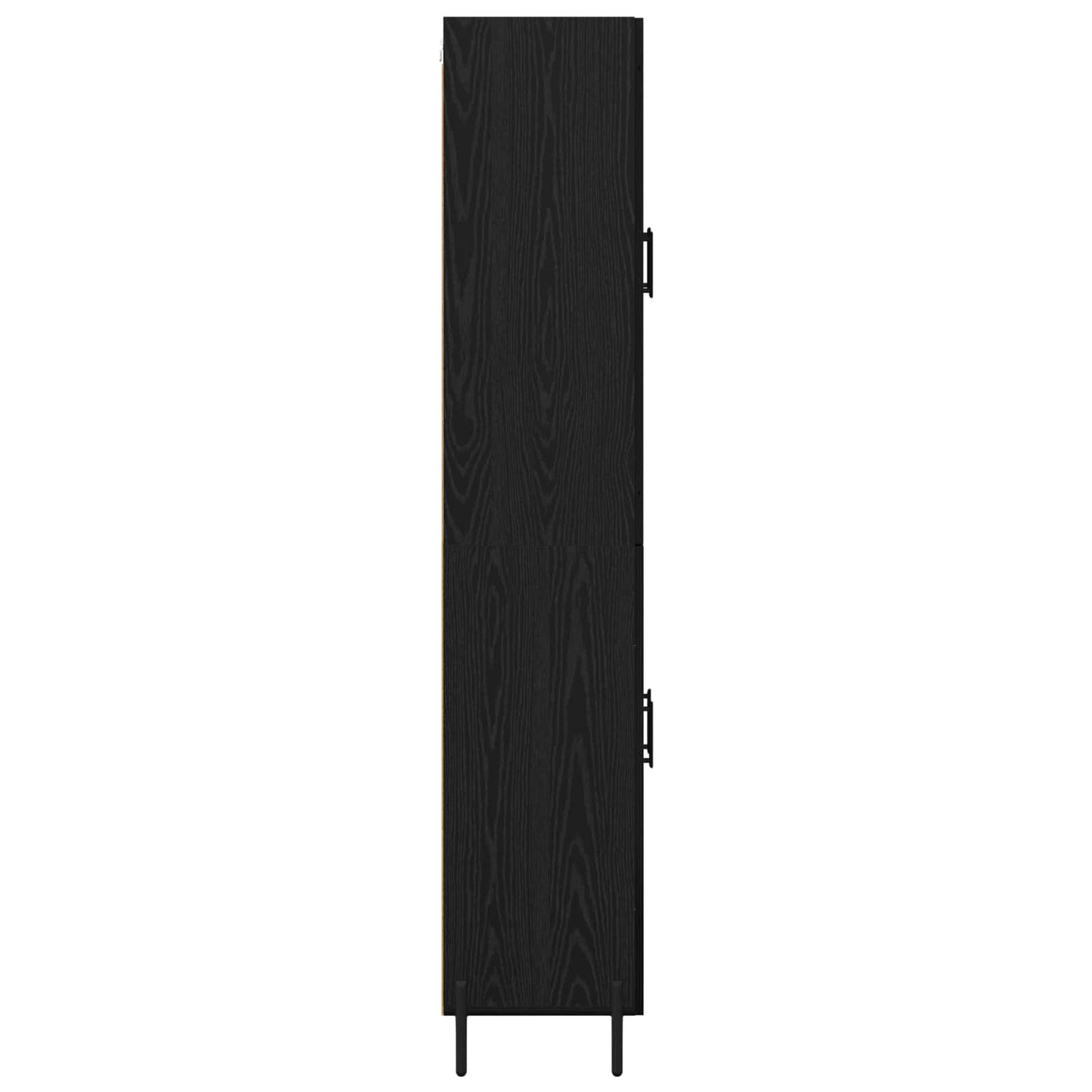 vidaXL Highboard Μαύρη Οξυά 69,5 x 34 x 180 εκ. Επεξεργασμένο ξύλο