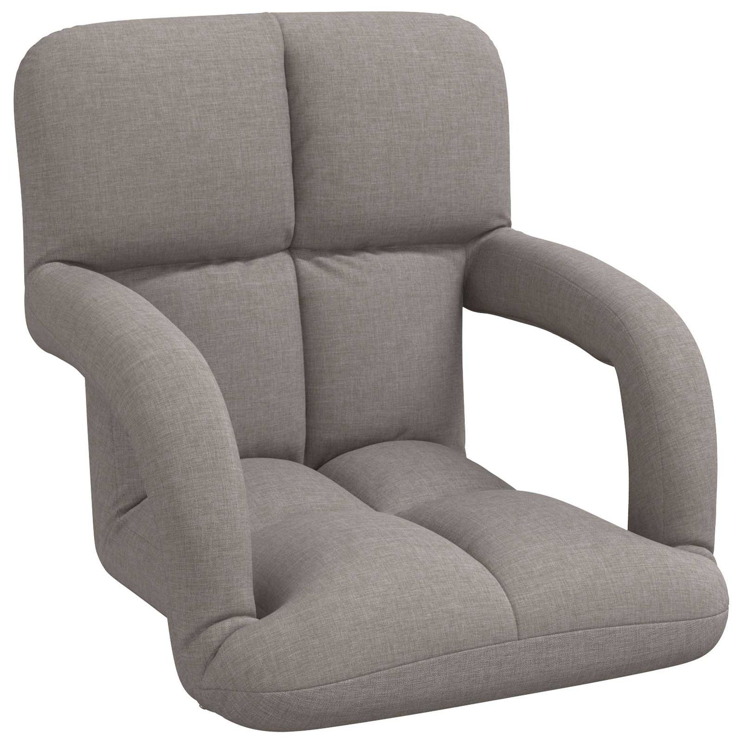 vidaXL Ρυθμιζόμενη Πολυθρόνα Δαπέδου Taupe 58 x 62 x 58 εκ Ύφασμα