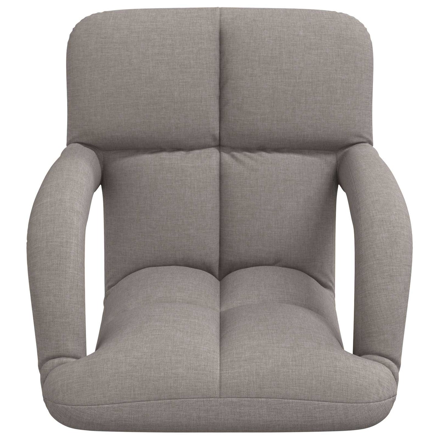 vidaXL Ρυθμιζόμενη Πολυθρόνα Δαπέδου Taupe 58 x 62 x 58 εκ Ύφασμα