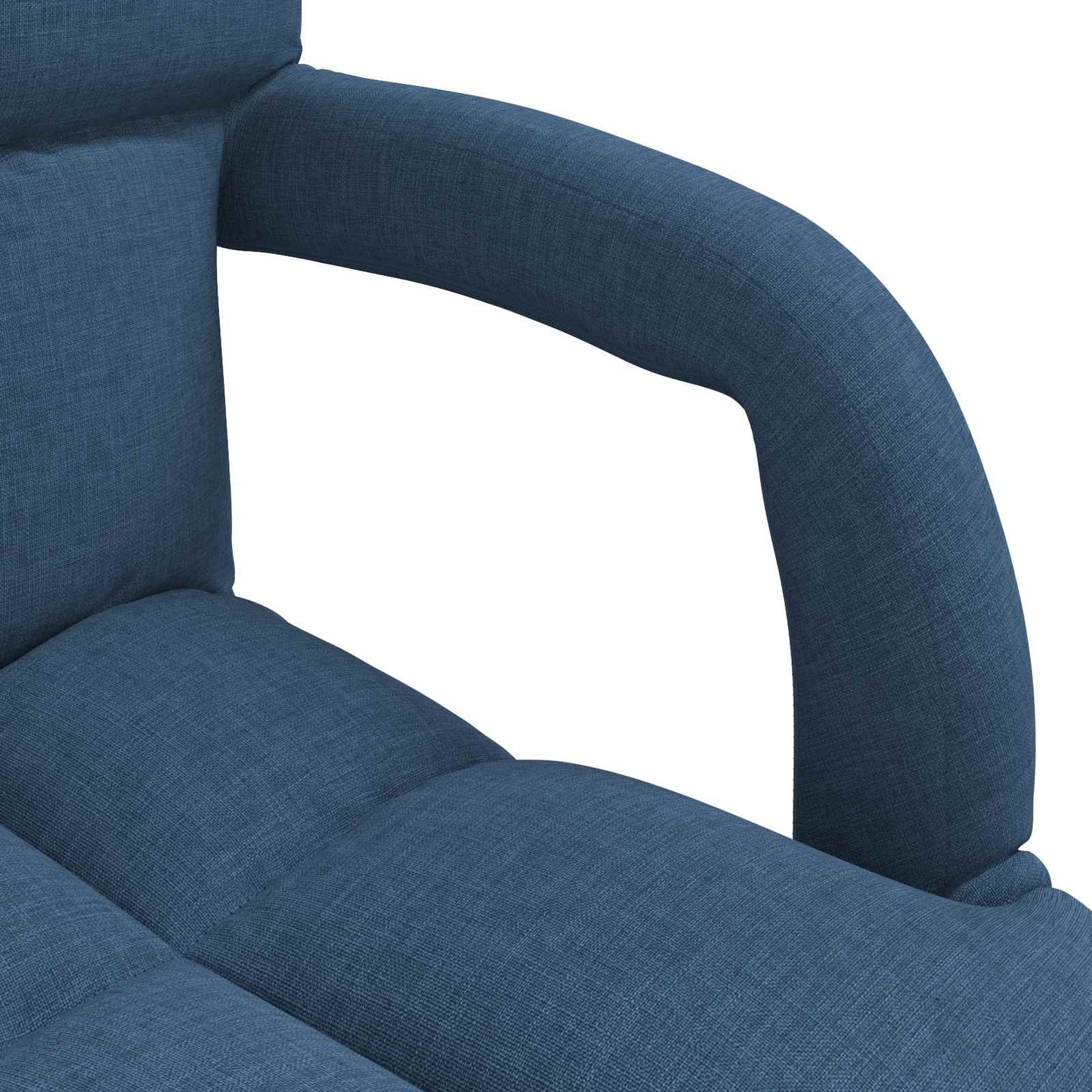 vidaXL Ρυθμιζόμενη Πολυθρόνα Δαπέδου Μπλε 58 x 62 x 58 εκ Ύφασμα