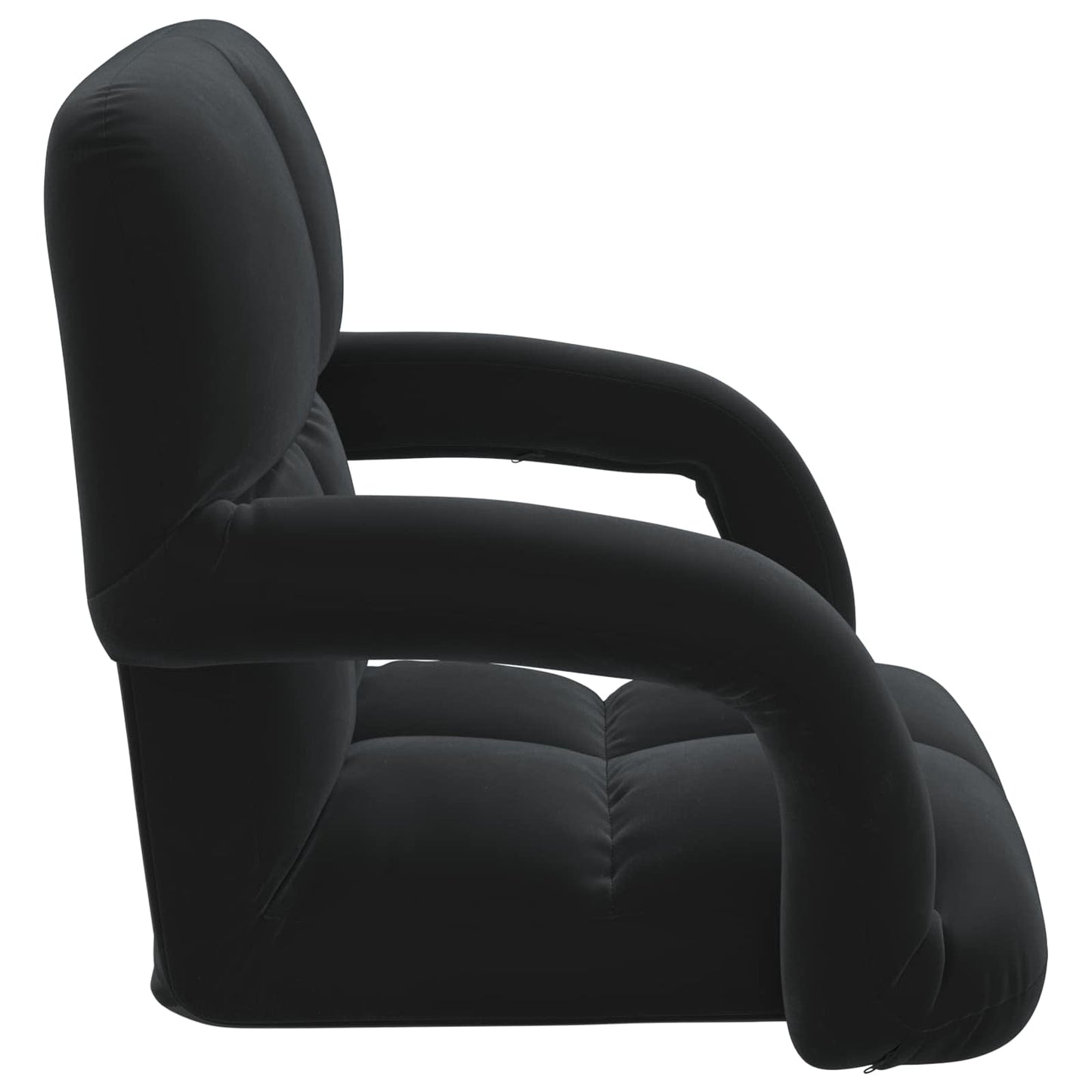 vidaXL Καρέκλα Δαπέδου Μαύρο 58 x 62 x 58 εκ Βελούδο