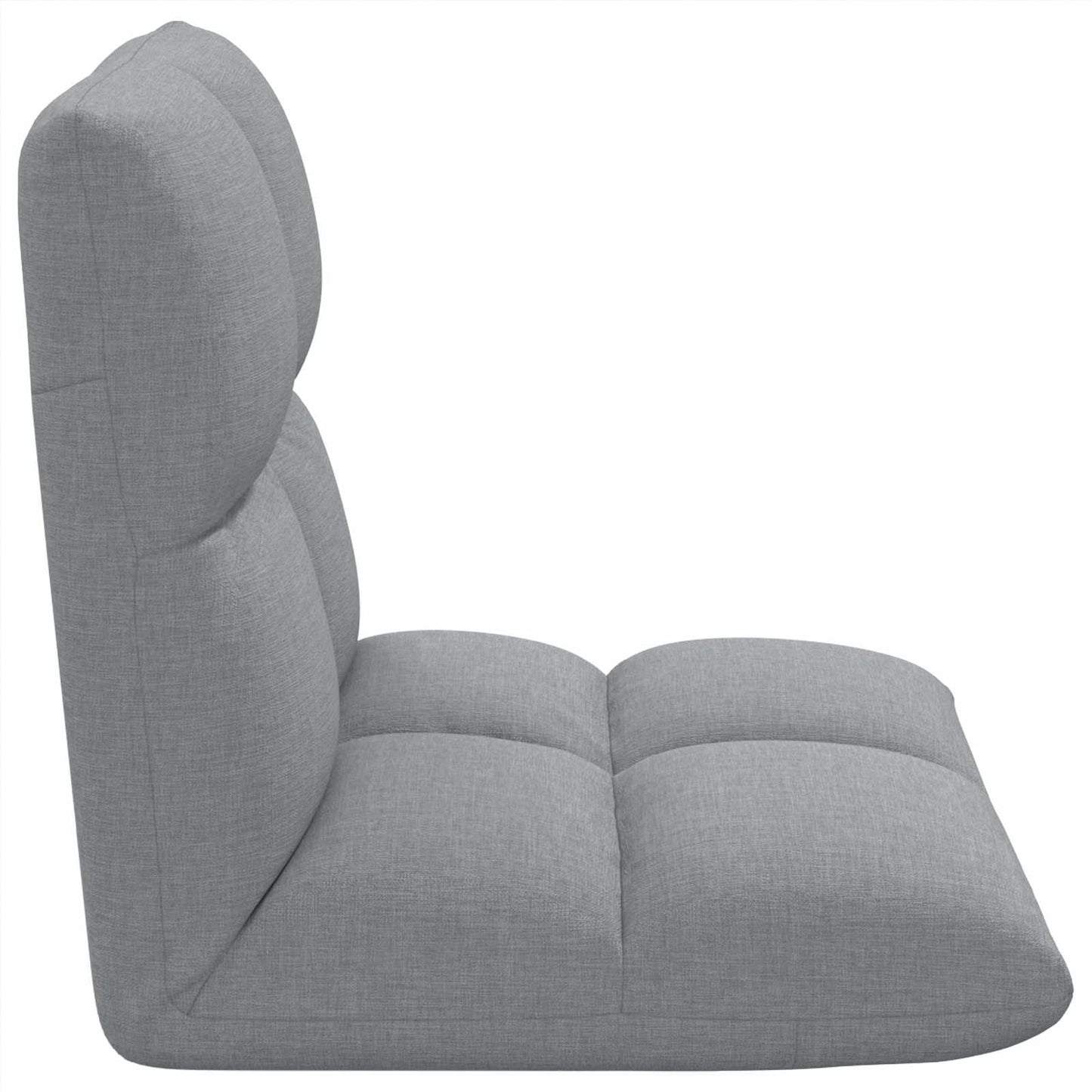 vidaXL Καρέκλα Δαπέδου Ανοιχτό γκρι 50 x 61 x 57 εκ ύφασμα
