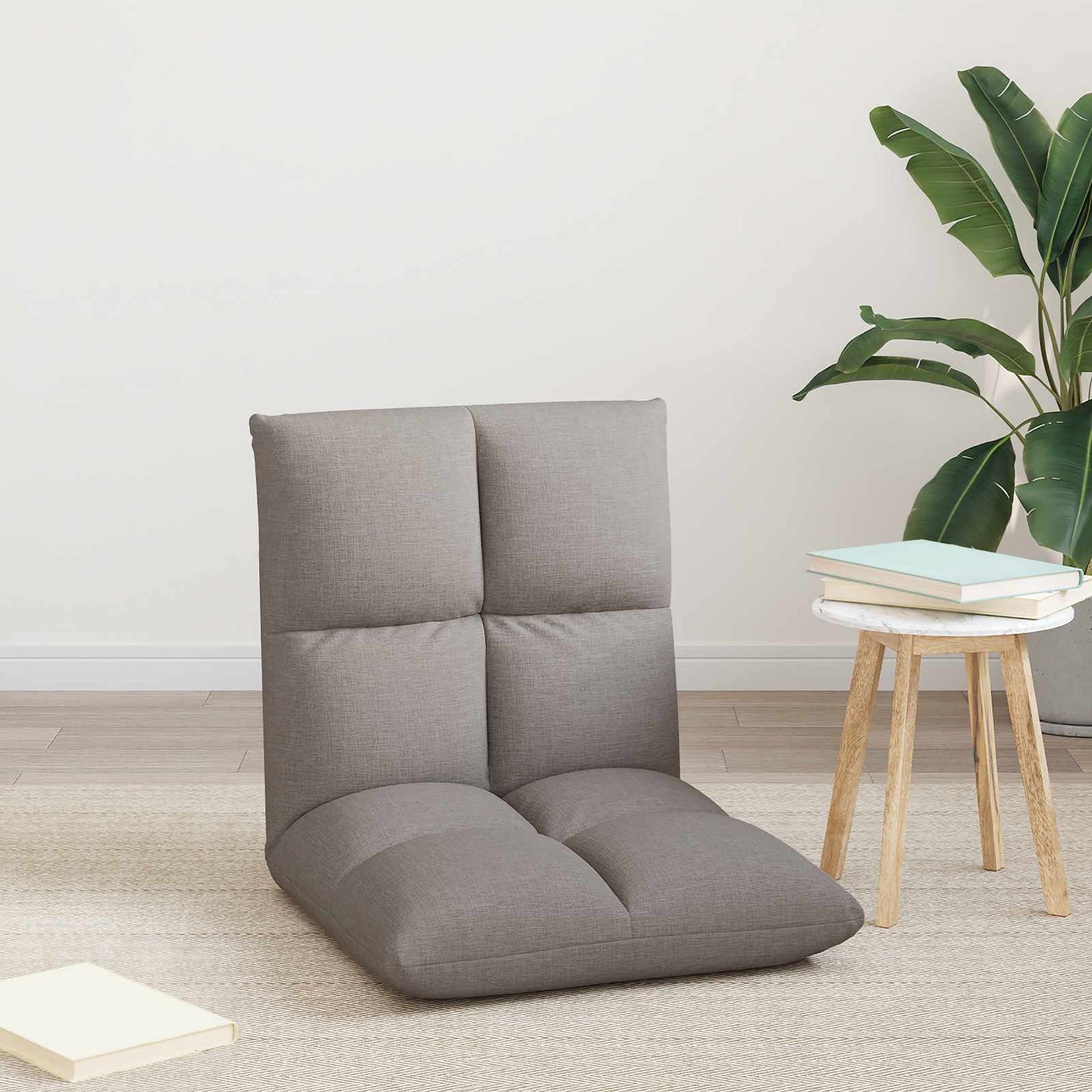vidaXL Καρέκλα Δαπέδου Taupe 50 x 61 x 57 εκ ύφασμα