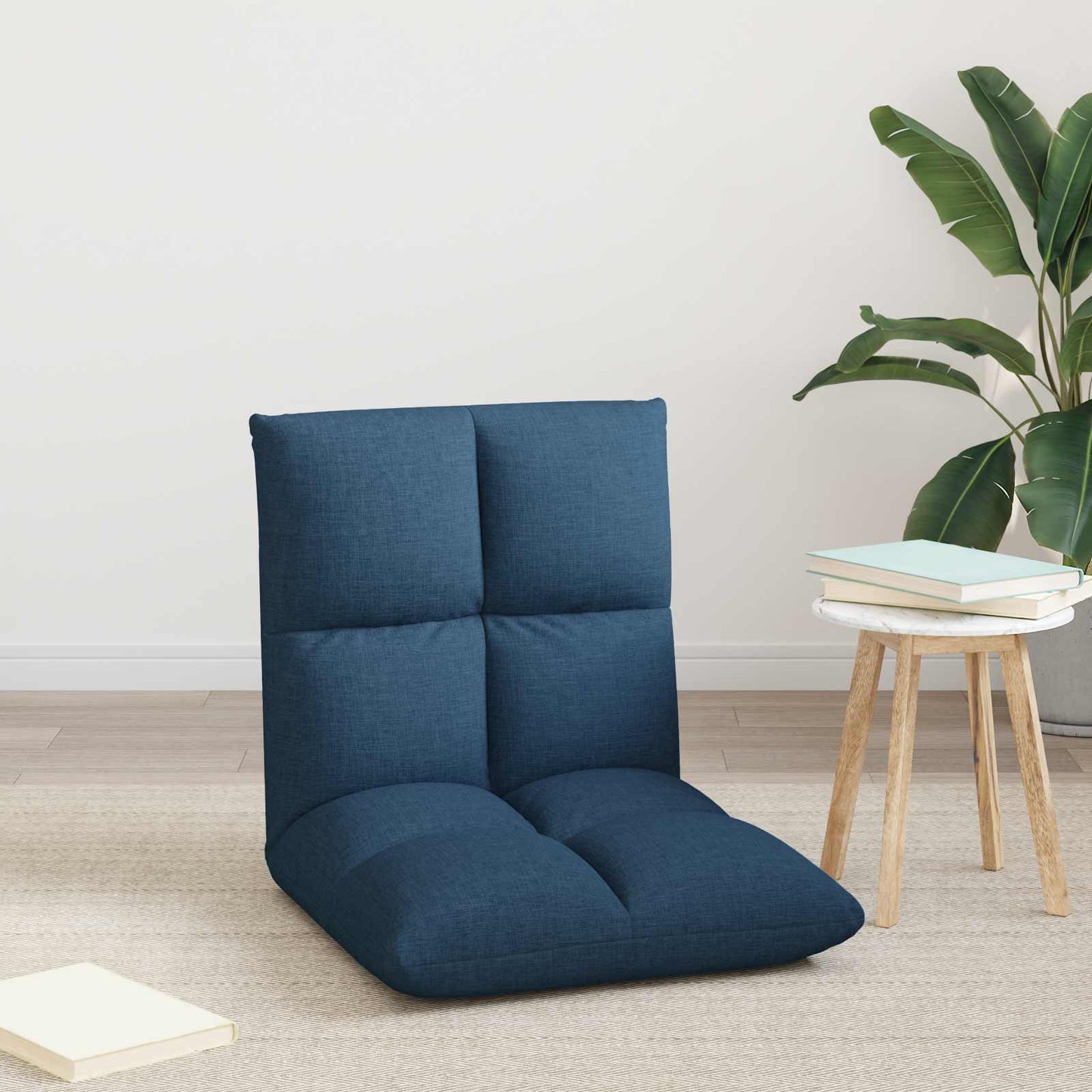 vidaXL Καρέκλα Δαπέδου Μπλε 50 x 61 x 57 εκ ύφασμα