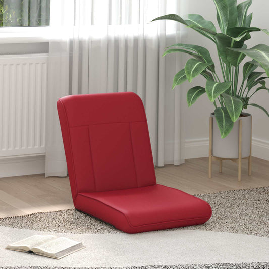 vidaXL Καρέκλα Δαπέδου Κόκκινο 50 x 73 x 60 εκ Τεχνητό Δέρμα