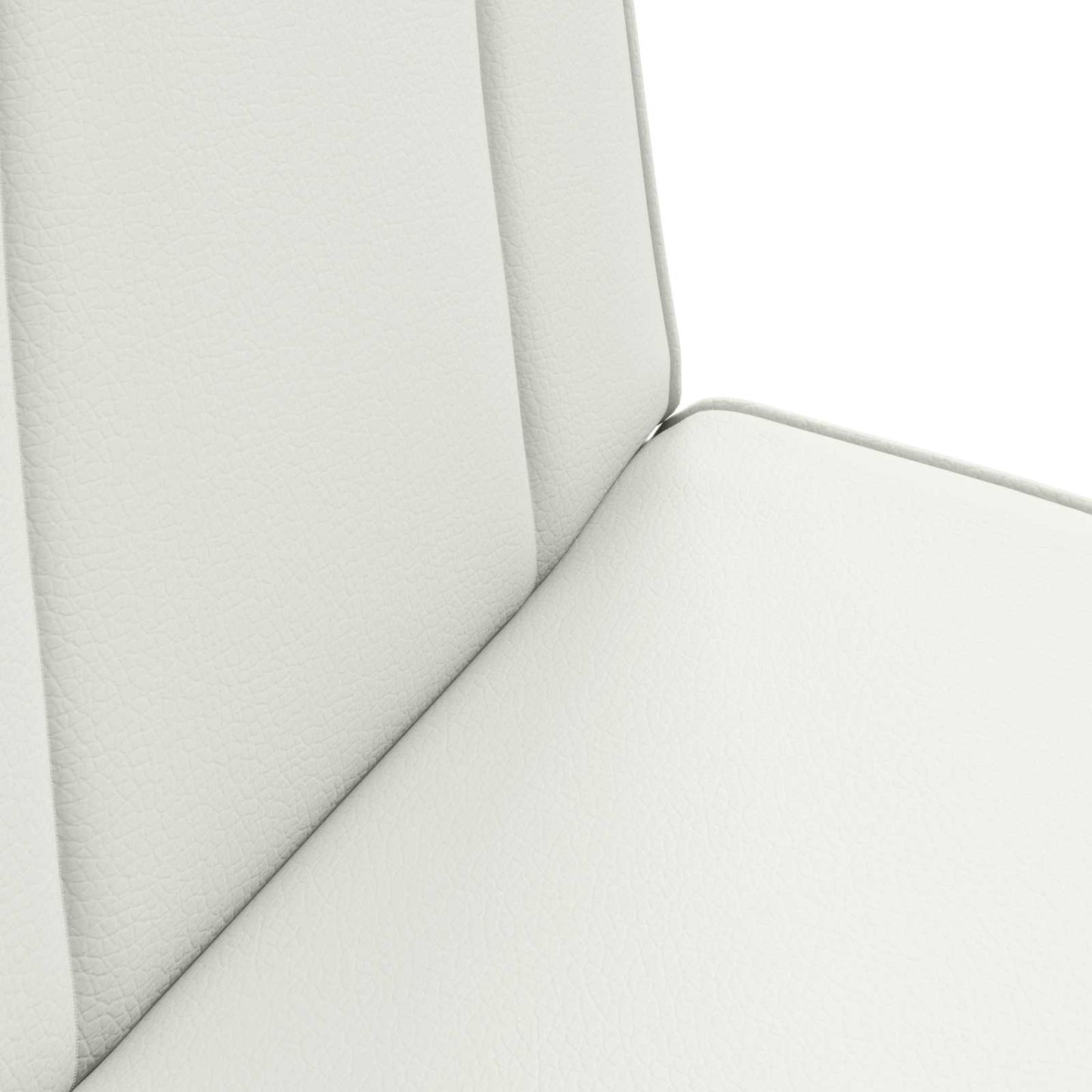 vidaXL Καρέκλα Δαπέδου Λευκός 50 x 73 x 60 εκ Τεχνητό Δέρμα