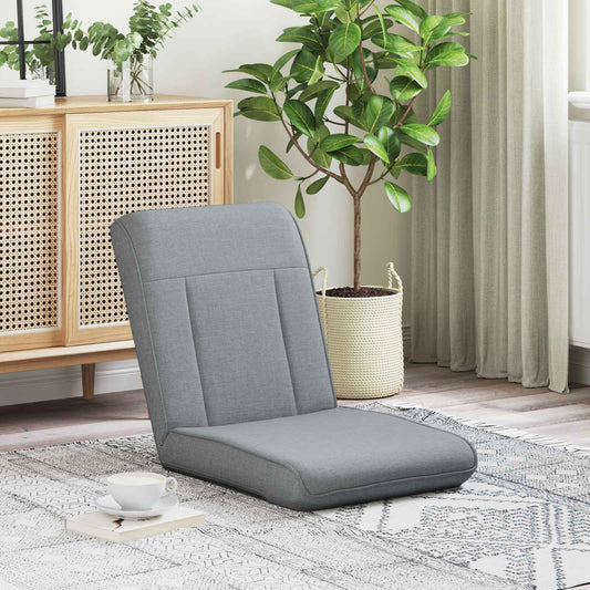 vidaXL Καρέκλα Δαπέδου Ανοιχτό γκρι 50 x 73 x 60 εκ ύφασμα