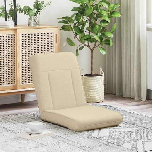 vidaXL Καρέκλα Δαπέδου Κρεμ 50 x 73 x 60 εκ ύφασμα