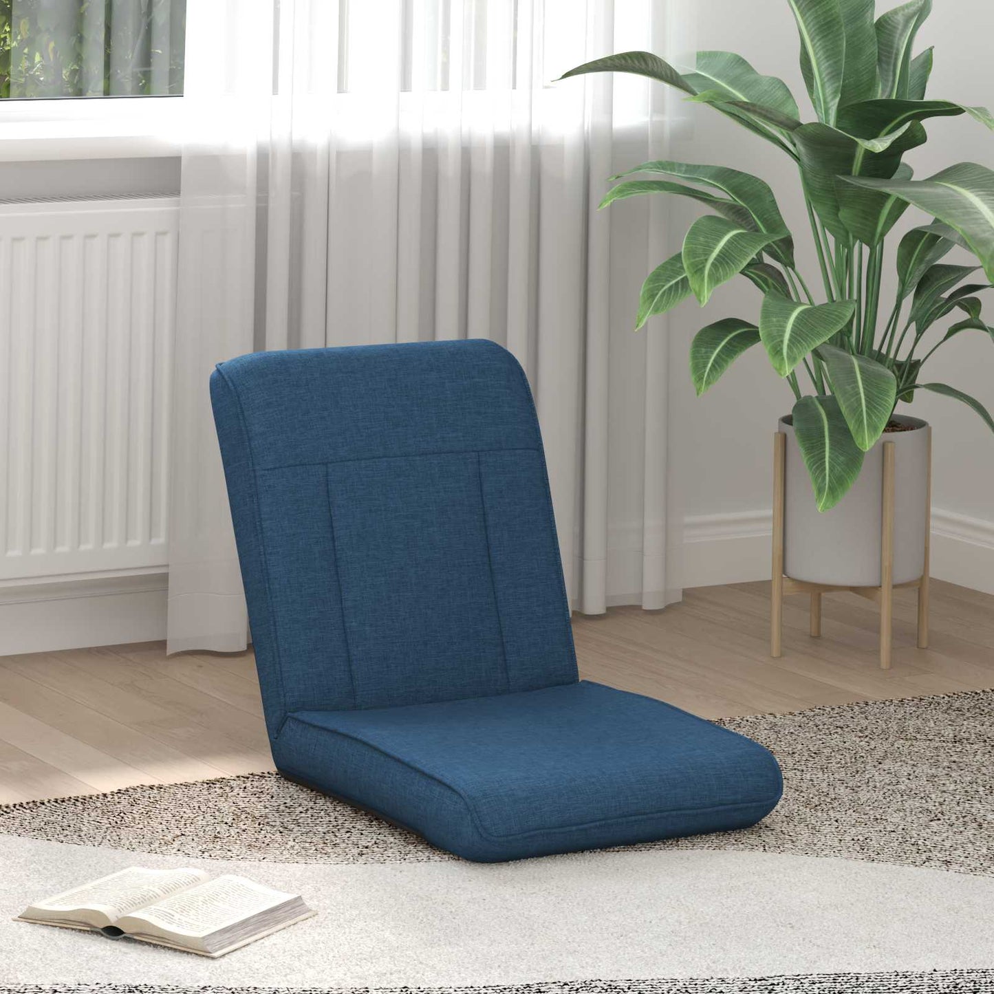 vidaXL Καρέκλα Δαπέδου Μπλε 50 x 73 x 60 εκ ύφασμα