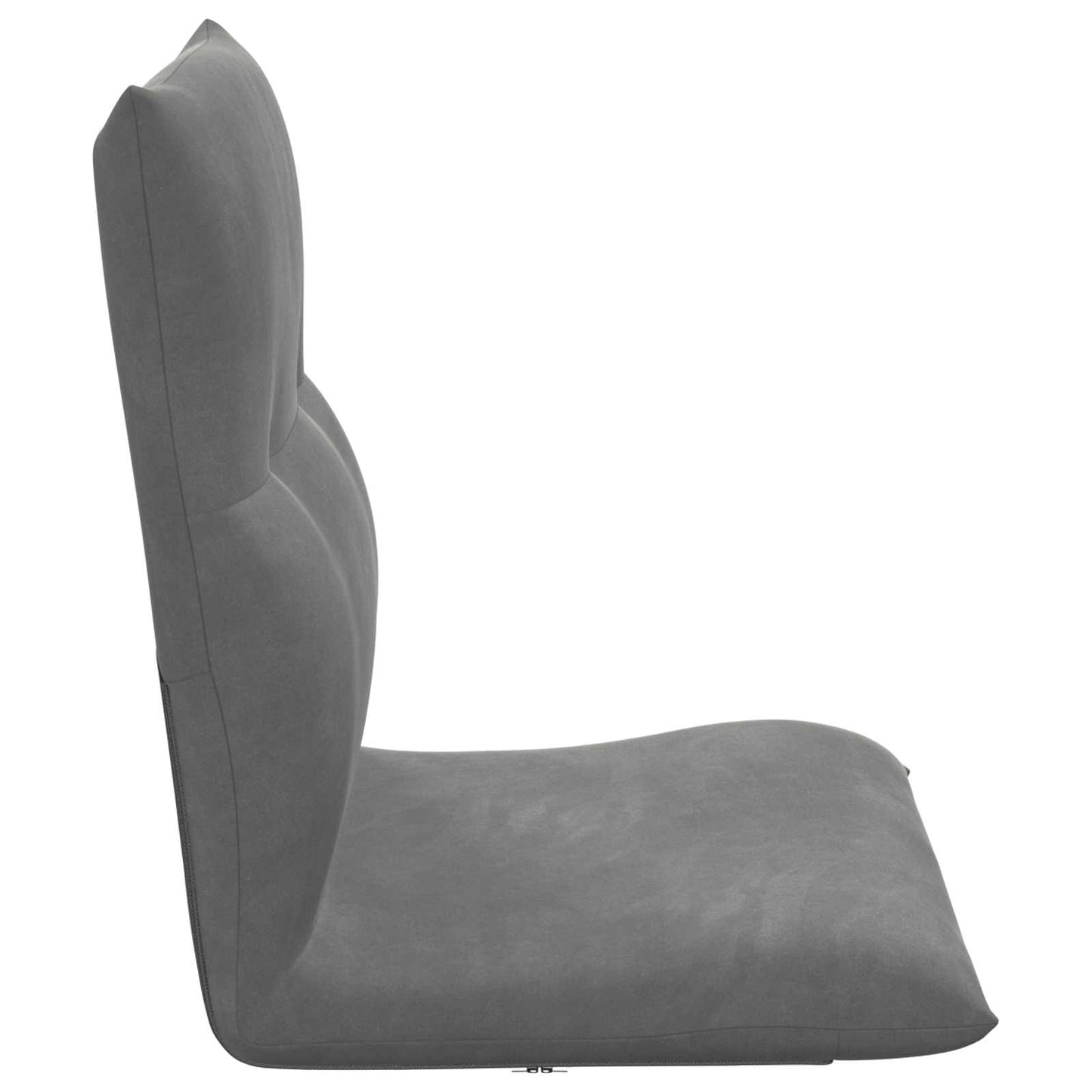 vidaXL Καρέκλα Δαπέδου Σκούρο Γκρι 46 x 50 x 61 εκ. Βελούδο