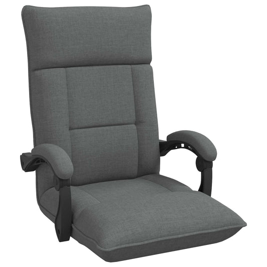 vidaXL Καρέκλα Δαπέδου Σκούρο Γκρι 66 x 66 x 80 εκ ύφασμα