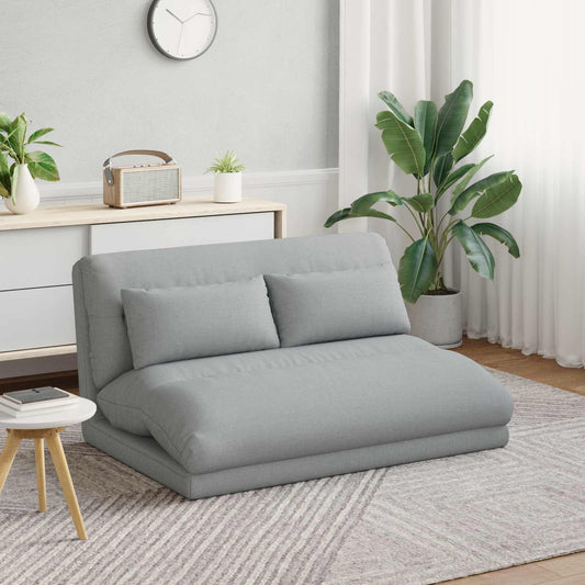 vidaXL Καρέκλα Δαπέδου Ανοιχτό γκρι 110 x 82 x 55 εκ ύφασμα