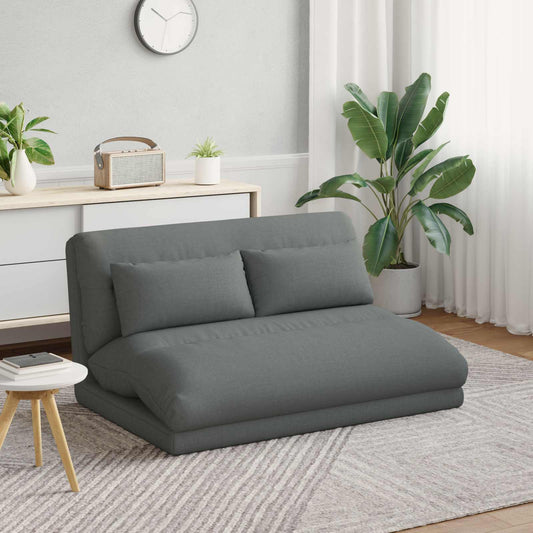 vidaXL Καρέκλα Δαπέδου Σκούρο Γκρι 110 x 82 x 55 εκ ύφασμα