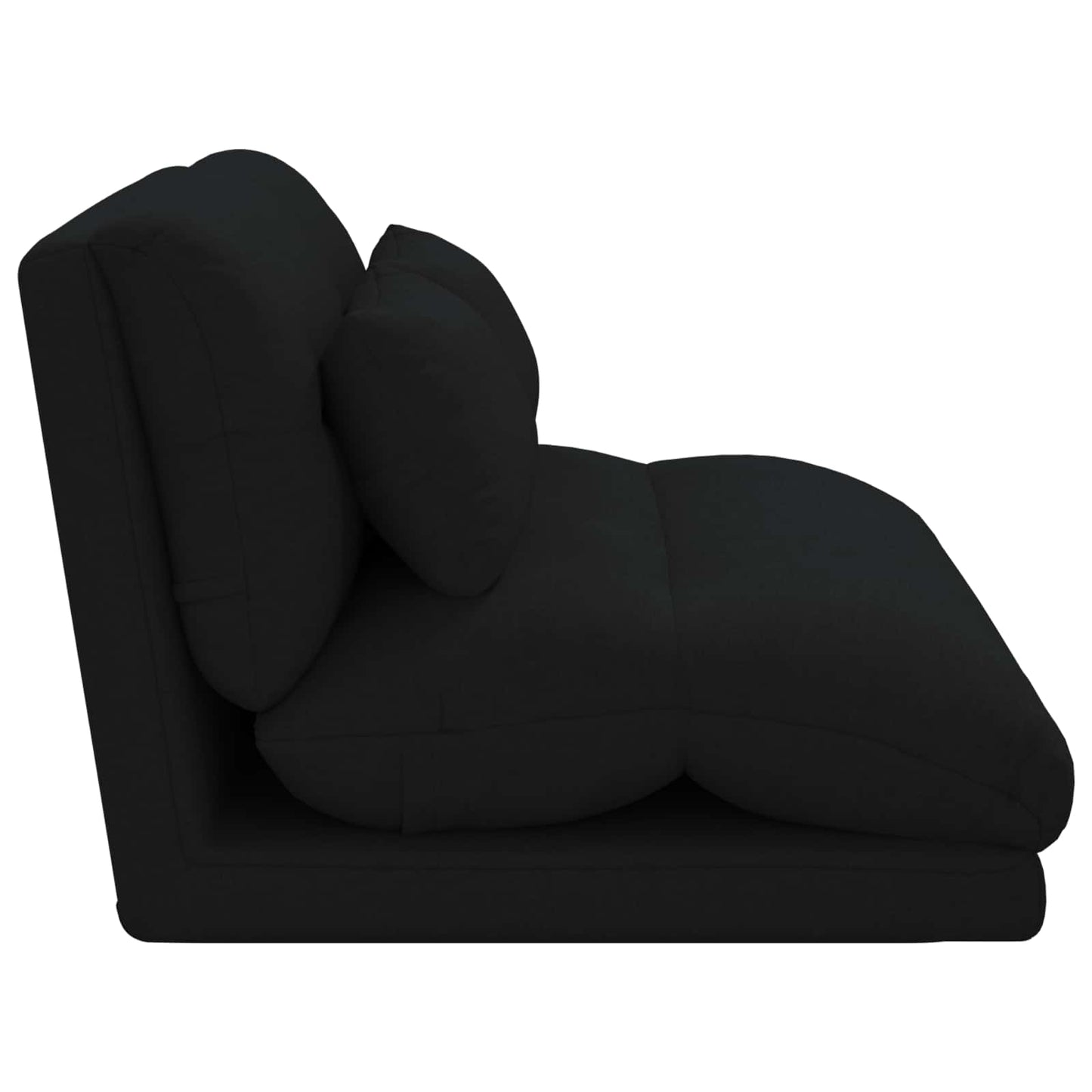 vidaXL Καρέκλα Δαπέδου Μαύρο 110 x 82 x 55 εκ ύφασμα