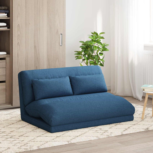 vidaXL Καρέκλα Δαπέδου Μπλε 110 x 82 x 55 εκ ύφασμα