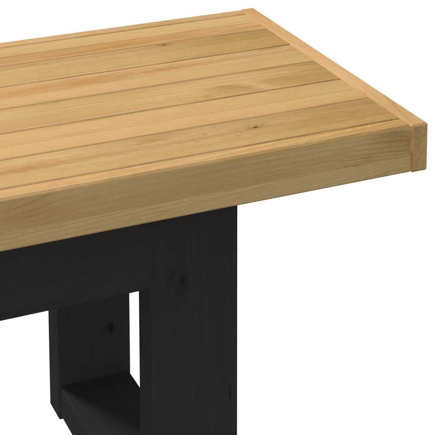vidaXL Καθιστικό Σαλονιού NOAIN 160 x 41 x 45 εκ Στερεό πεύκο Φυσικό