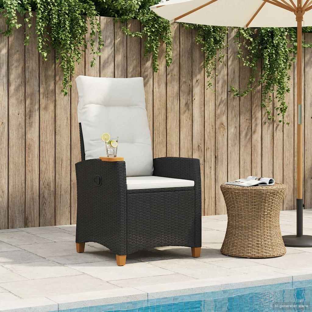 vidaXL Ρυθμιζόμενη καρέκλα με επιτραπέζιο τσάι 62 x 64 x 112 εκ.
