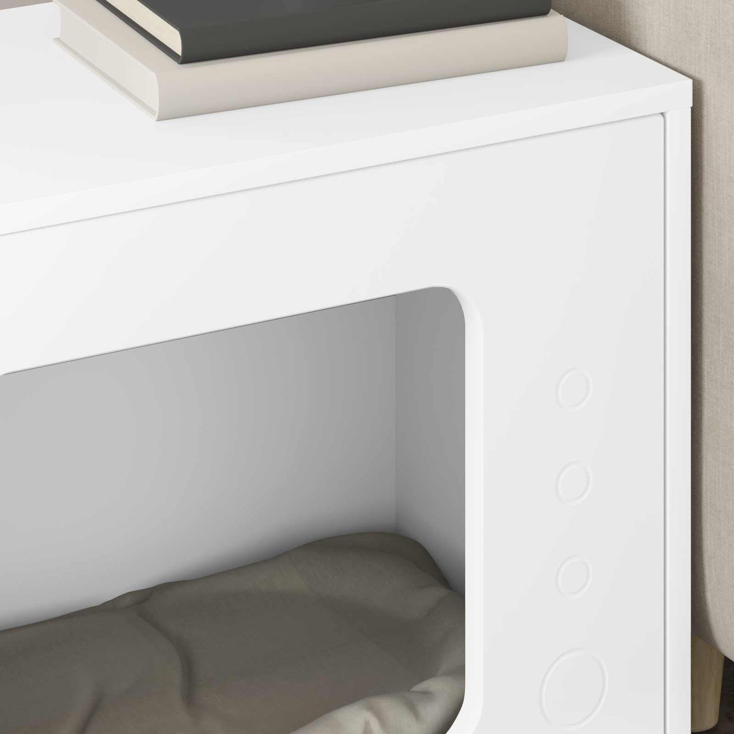 vidaXL Σπίτι Γάτας Λευκό 51 x 30 x 42 εκ. Επεξεργασμένο ξύλο