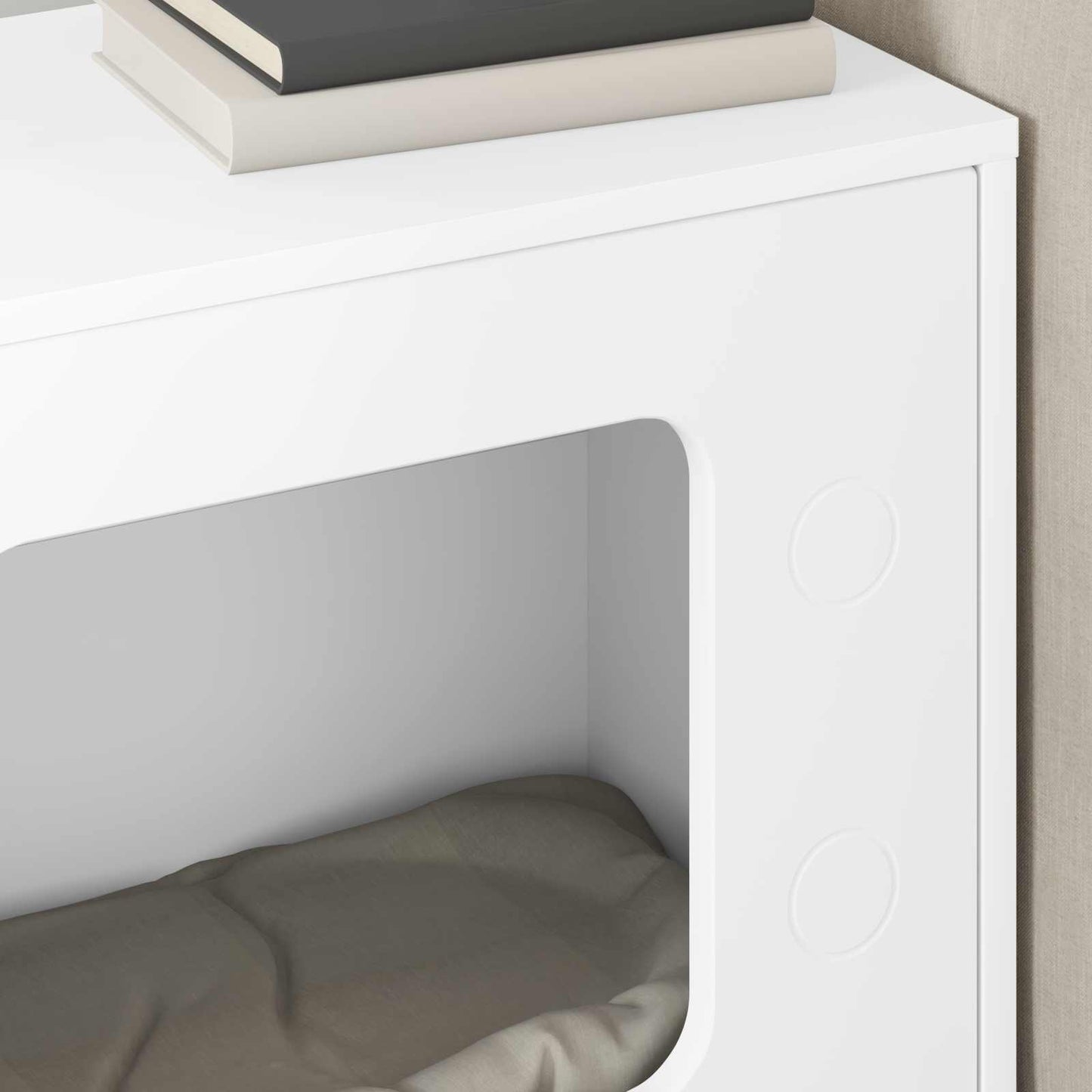 vidaXL Σπίτι Γάτας Λευκό 51 x 30 x 52 εκ. Επεξεργασμένο ξύλο