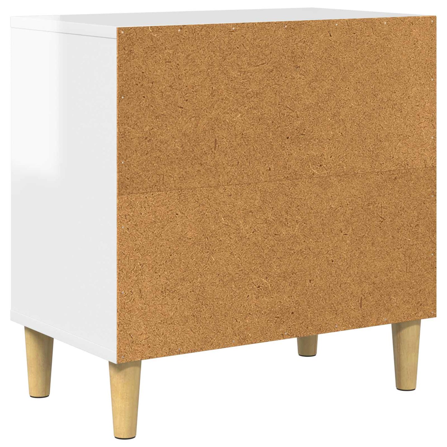 vidaXL Σπίτι Γάτας Λαμπερό Λευκό 51 x 30 x 52 εκ. Επεξεργασμένο ξύλο