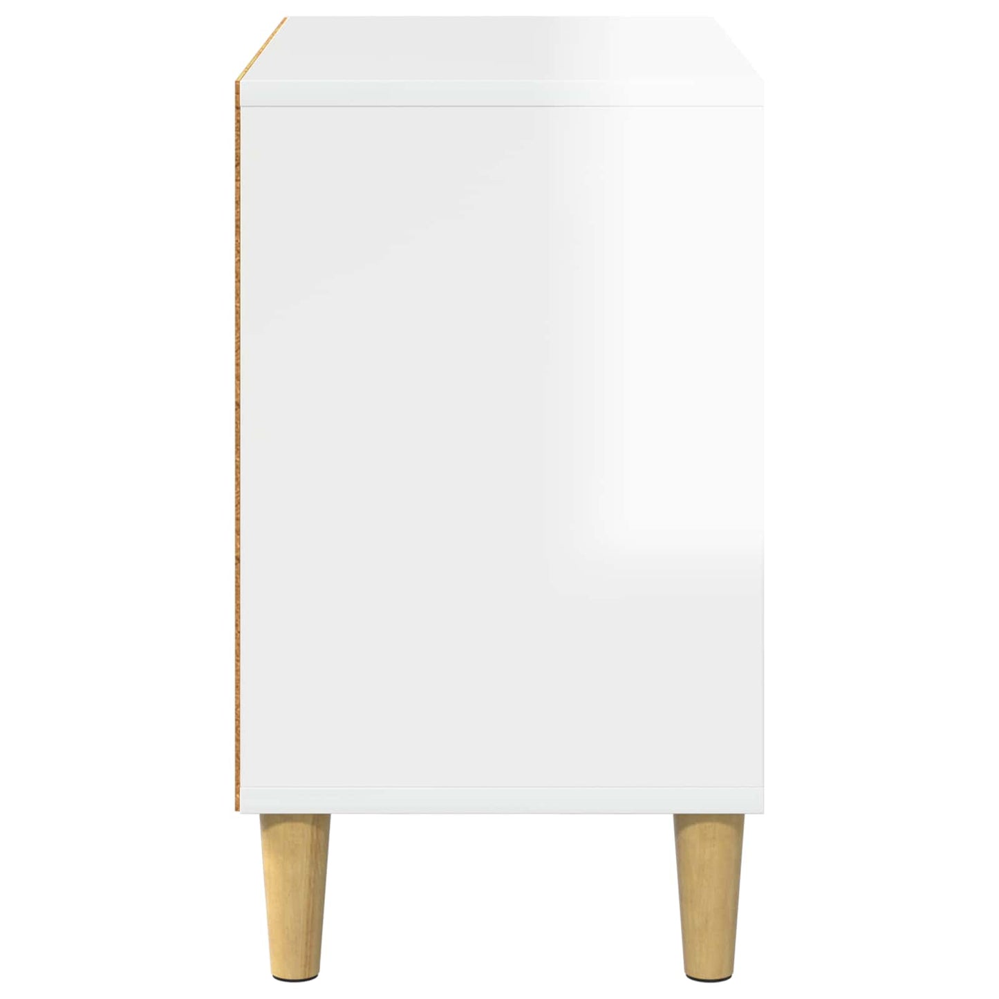 vidaXL Σπίτι Γάτας Λαμπερό Λευκό 51 x 30 x 52 εκ. Επεξεργασμένο ξύλο