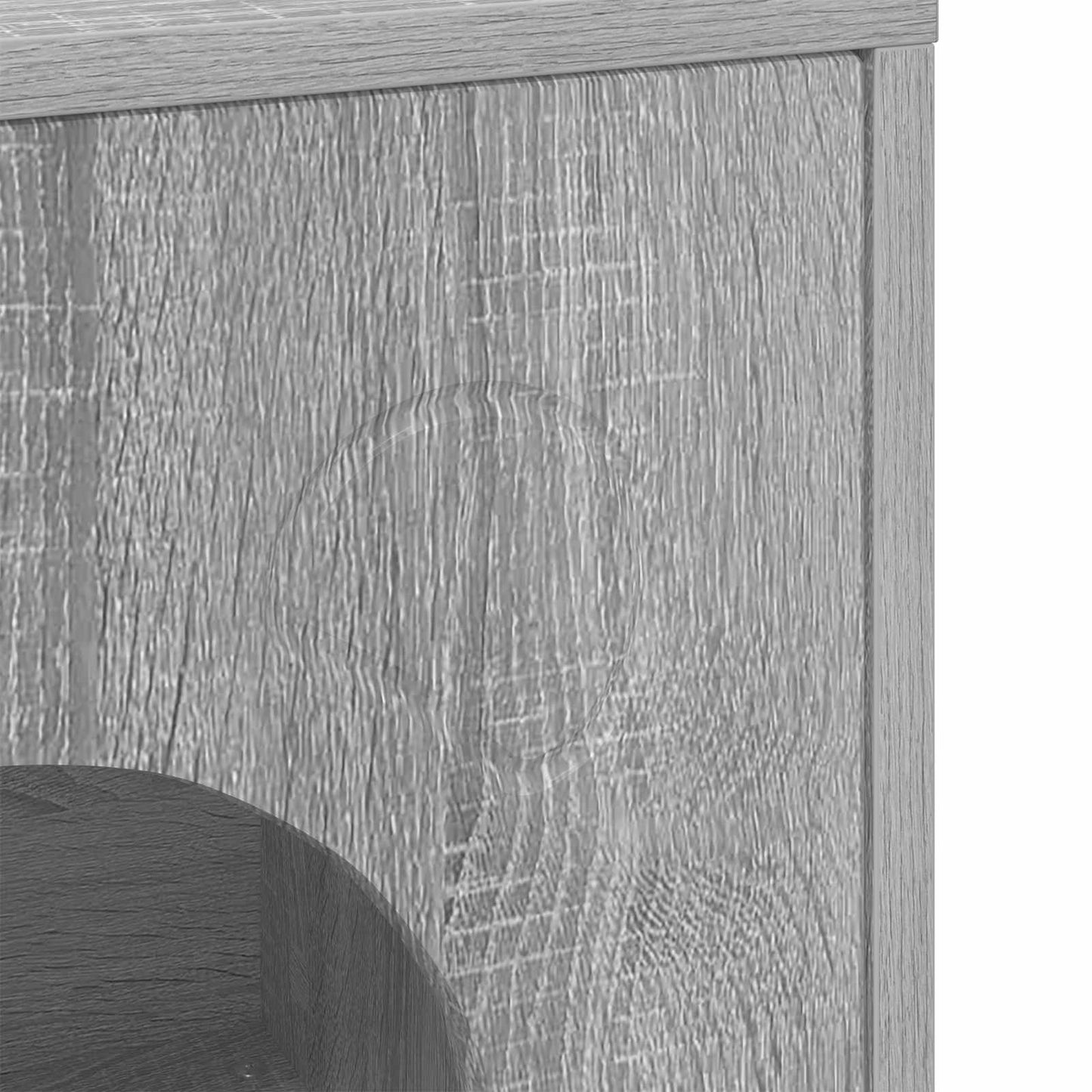 vidaXL Σπίτι Γάτας Γκρίζο Σονομα 42,5 x 40 x 53 εκ Επεξεργασμένο Ξύλο