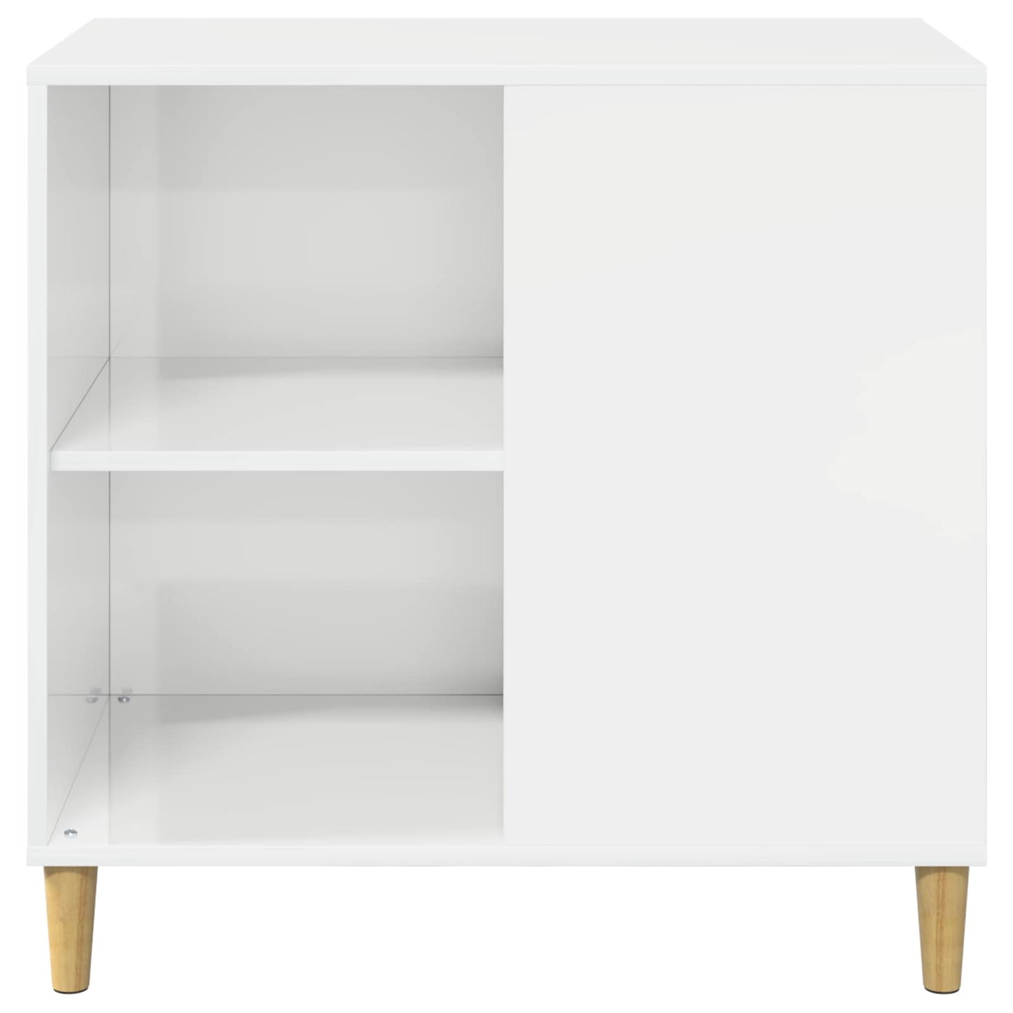 vidaXL Σπίτι Γάτας Λαμπερό Λευκό 72 x 42.5 x 70 εκ. Επεξεργασμένο ξύλο