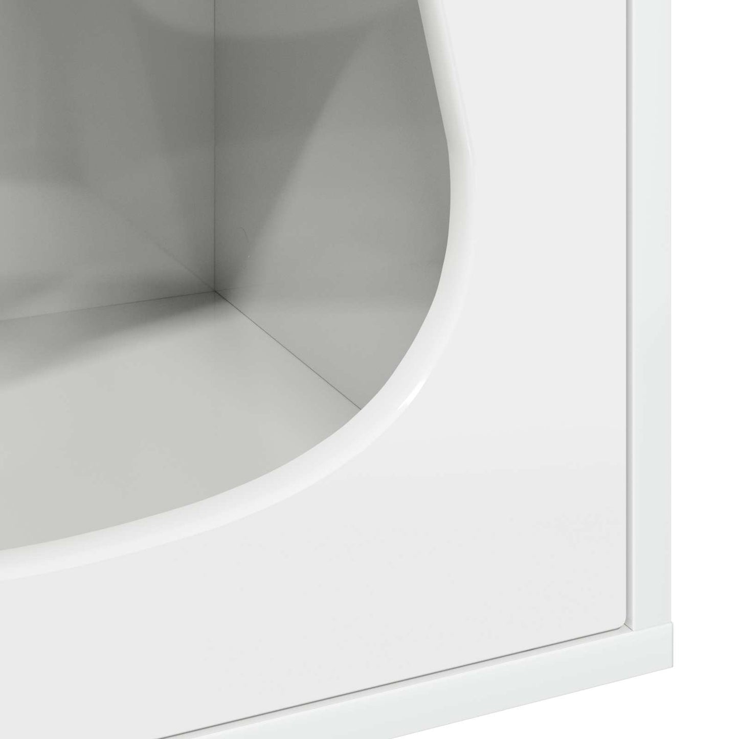 vidaXL Σπίτι Γάτας Λαμπερό Λευκό 42,5 x 40 x 53,5 εκ