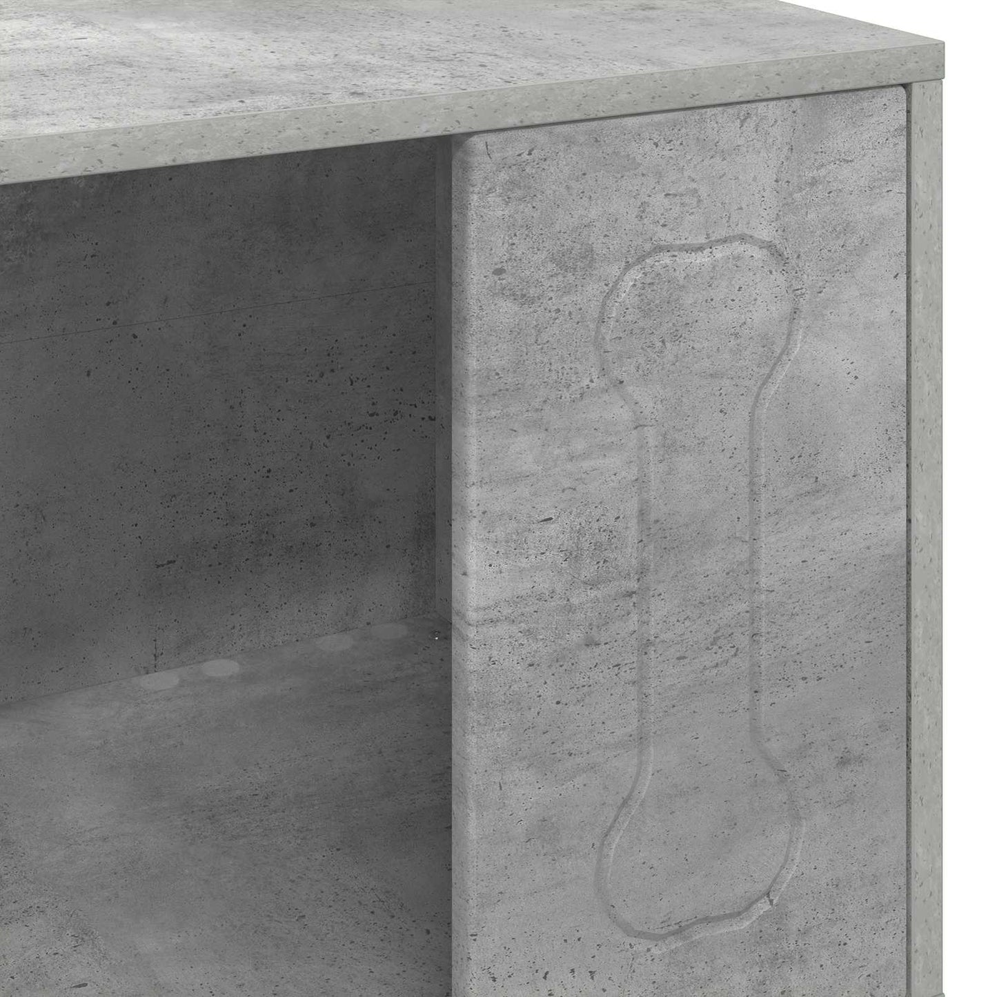 vidaXL Σπίτι Σκύλου Σκυρόδεμα 44 x 42 x 49 εκ. Επεξεργασμένο ξύλο