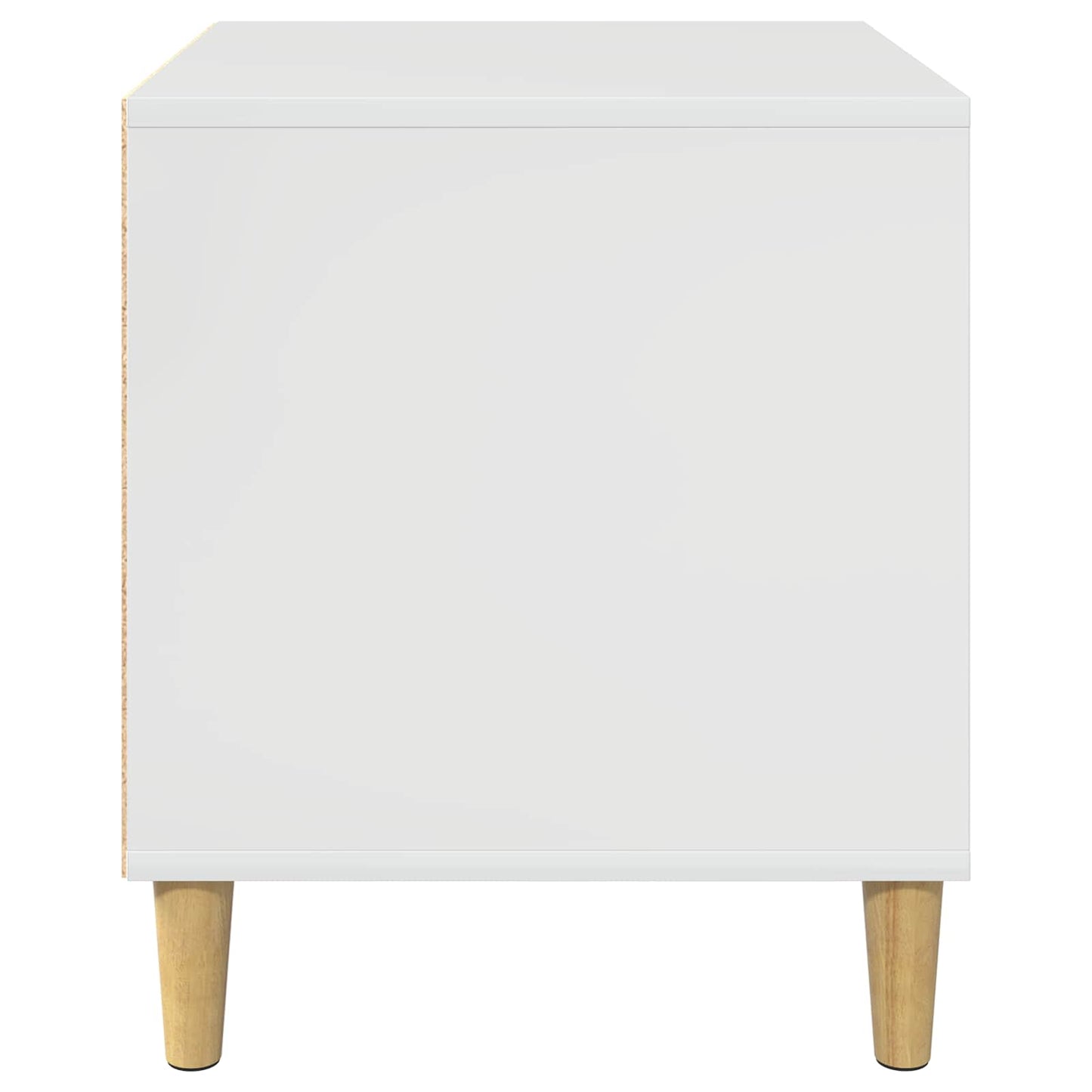 vidaXL Σπίτι Σκύλου Λαμπερό Λευκό 44 x 42 x 49 εκ. Επεξεργασμένο ξύλο