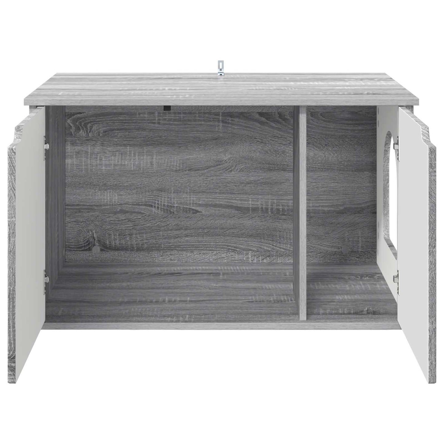 vidaXL Σπίτι Γάτας Γκρίζο Σονομα 85 x 55 x 50,5 εκ Επεξεργασμένο Ξύλο