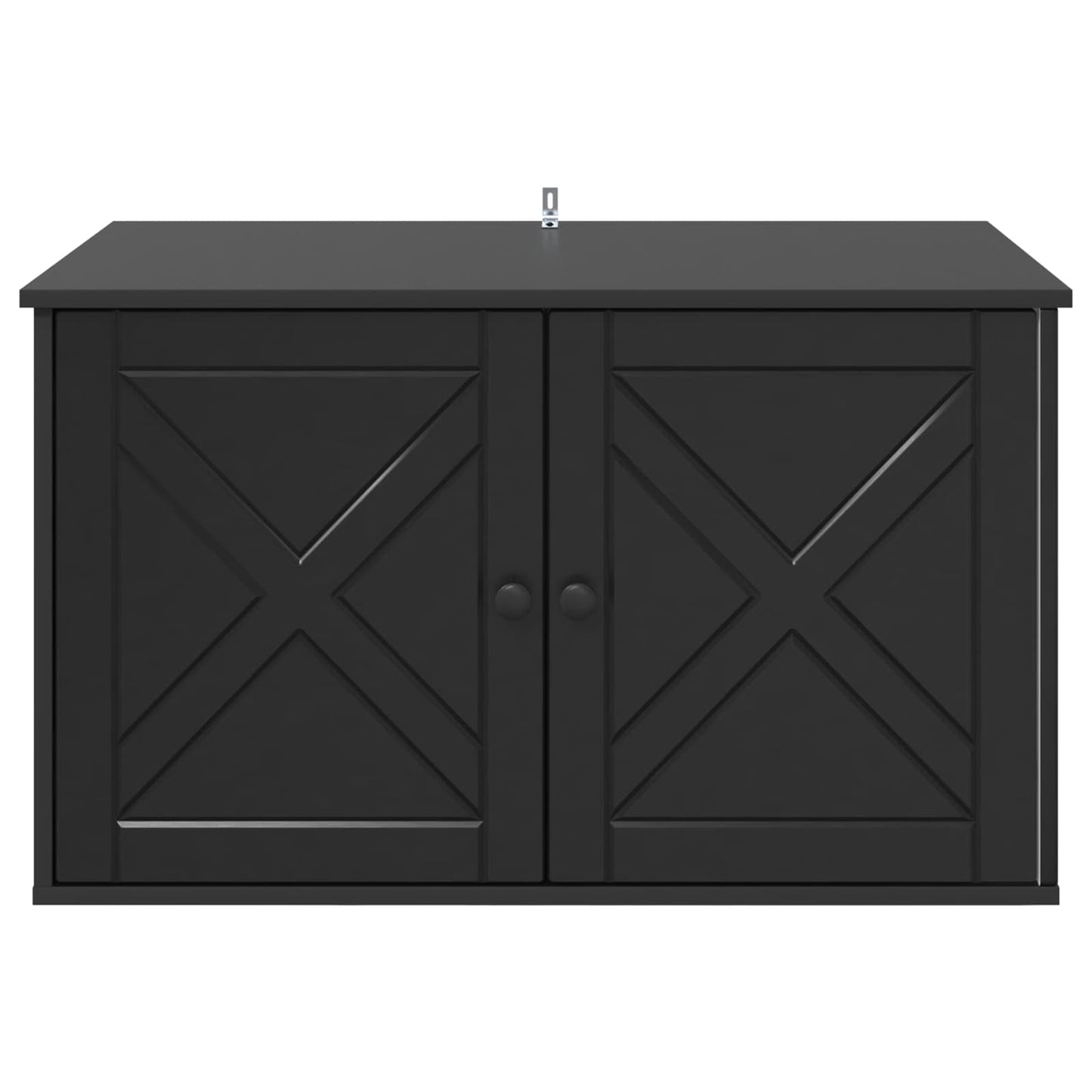vidaXL Σπίτι Γάτας Μαύρο 85 x 55 x 50,5 εκ Επεξεργασμένο ξύλο