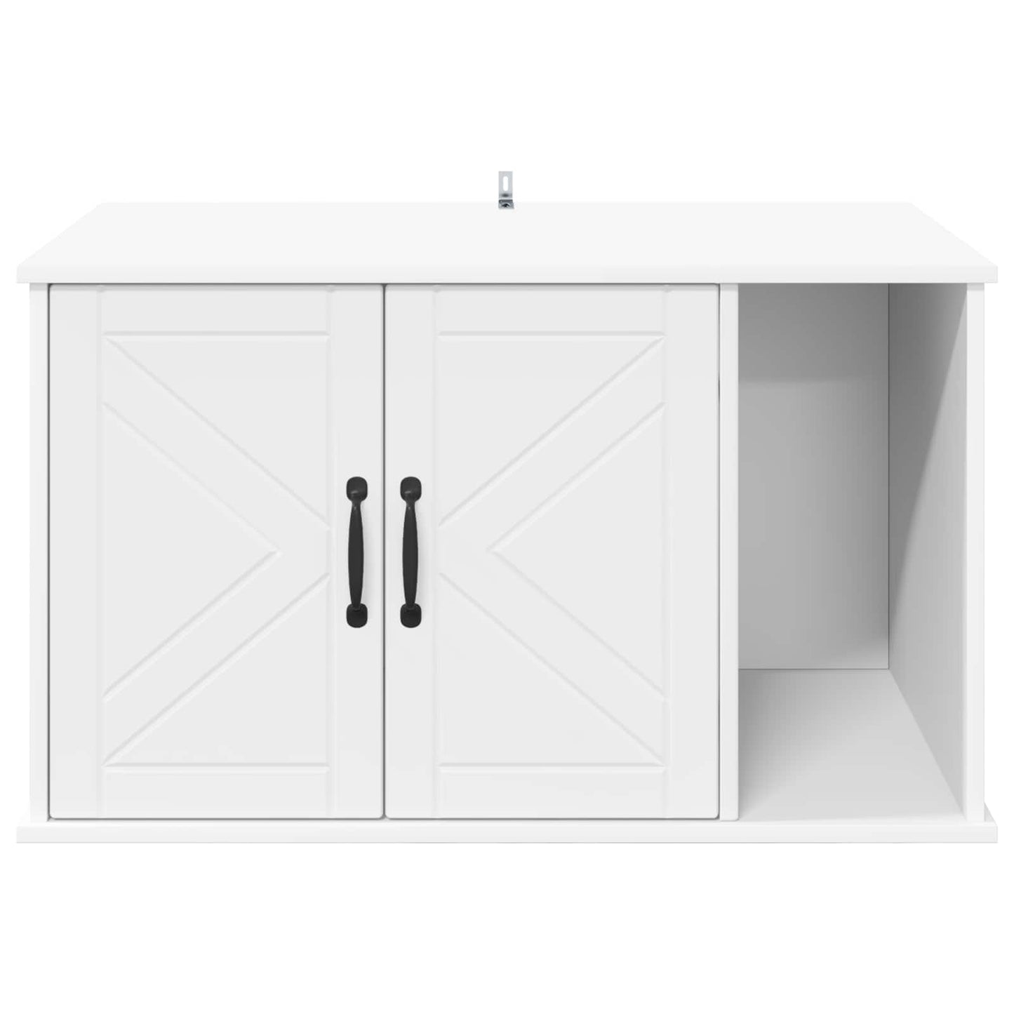 vidaXL Σπίτι Γάτας Λευκό 85 x 55 x 50 εκ. Επεξεργασμένο ξύλο