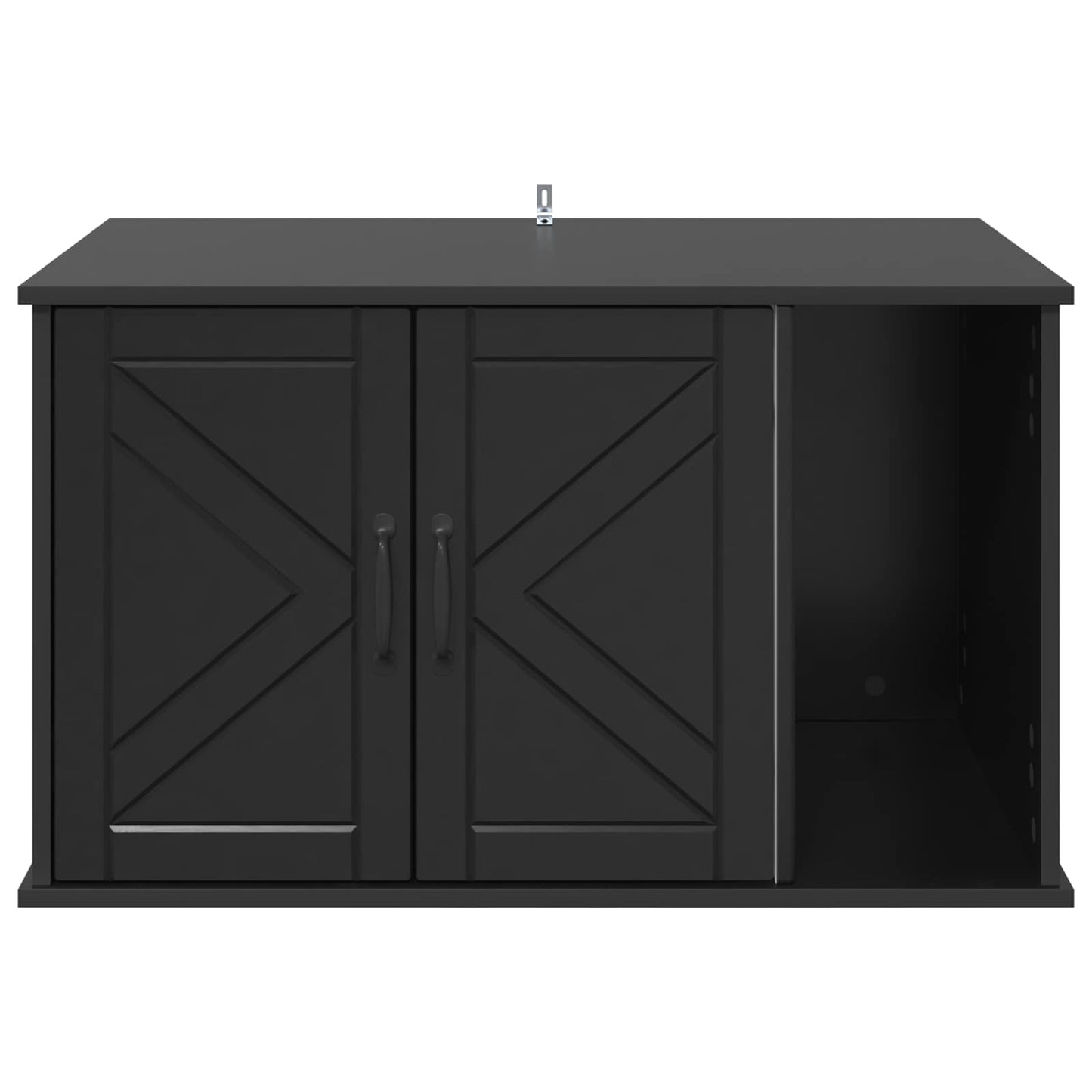 vidaXL Σπίτι Γάτας Μαύρο 85 x 55 x 50 εκ. Επεξεργασμένο ξύλο