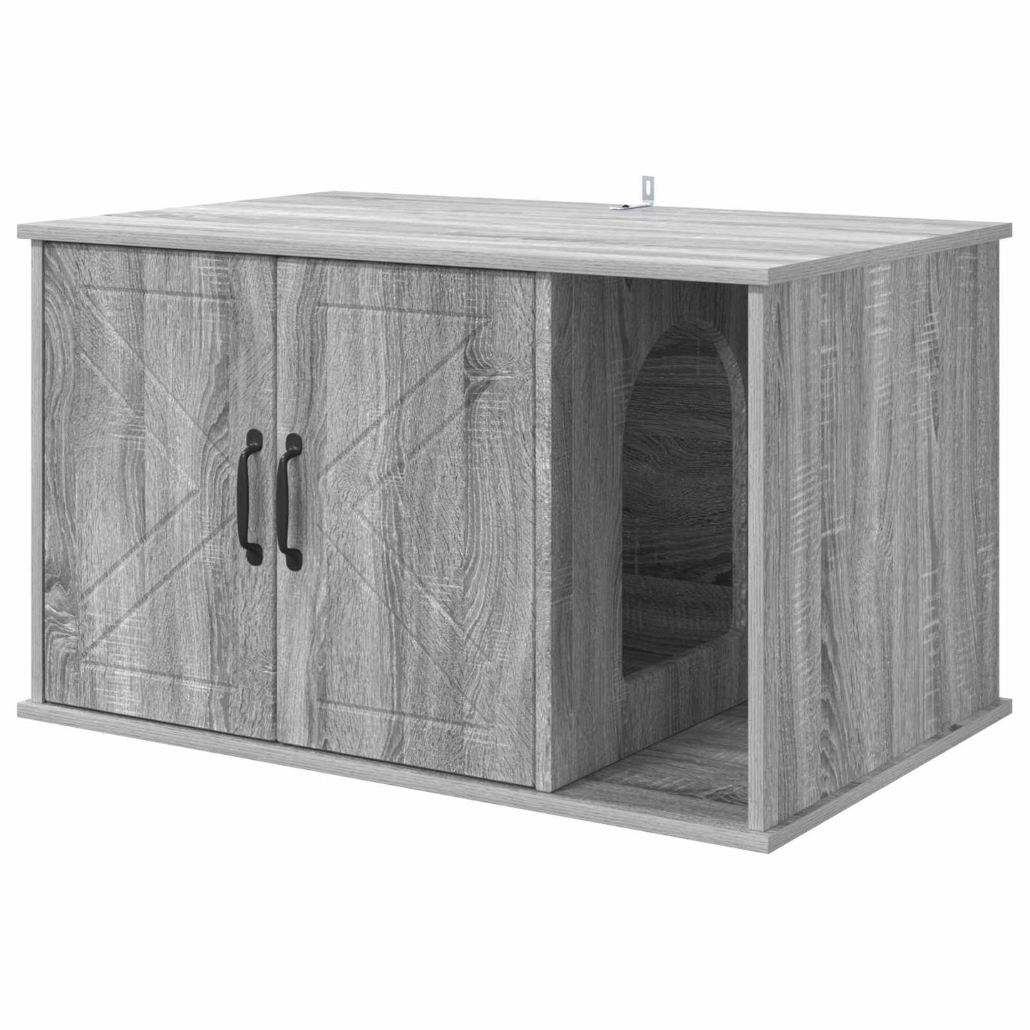 vidaXL Σπίτι Γάτας Γκρίζο Σονομα 85 x 55 x 50 εκ. Επεξεργασμένο ξύλο