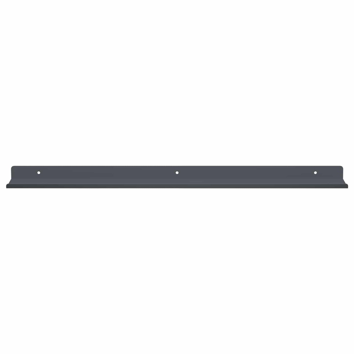 vidaXL Πλωτό ράφι Επιτοίχιο 2 τμχ. Ανθρακί 60 x 8,5 x 2,5 εκ Ατσάλι