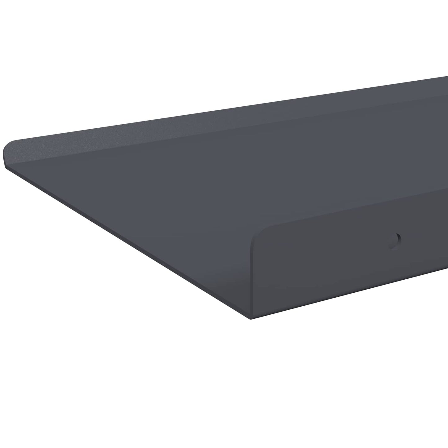 vidaXL Πλωτό ράφι Επιτοίχιο 2 τμχ. Ανθρακί 40 x 18 x 2,5 εκ. Ατσάλι