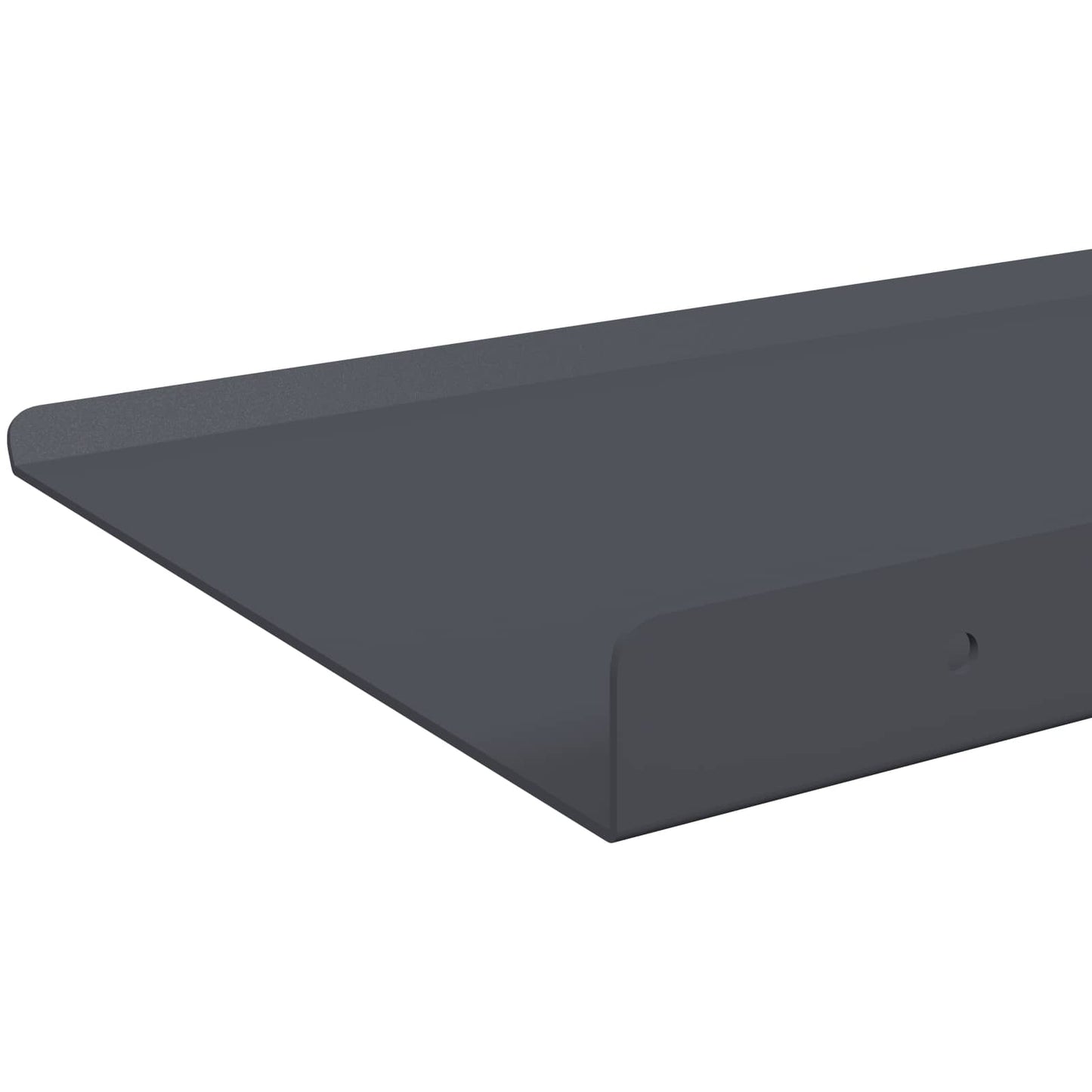 vidaXL Πλωτό ράφι Επιτοίχιο 4 τμχ. Ανθρακί 40 x 18 x 2,5 εκ. Ατσάλι