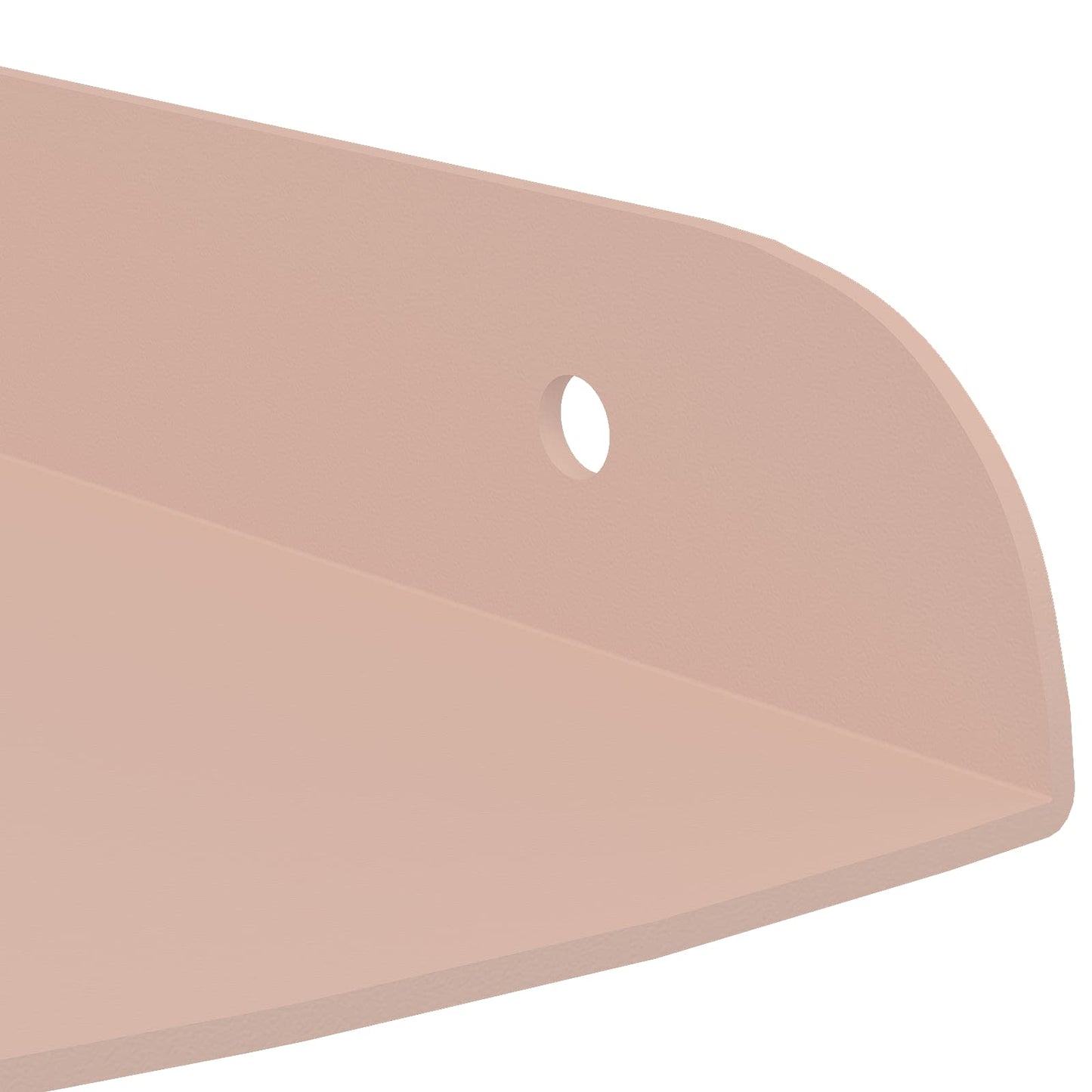 vidaXL Floating Ράφι Γωνίας Γωνιακή βάση 4 τμχ. Ροζ 15 x 15 x 2 εκ.