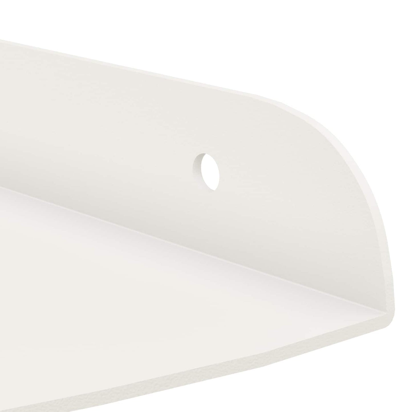 vidaXL Floating Ράφι Γωνίας Γωνιακή βάση 2 τμχ. Λευκός 15 x 15 x 2 εκ.