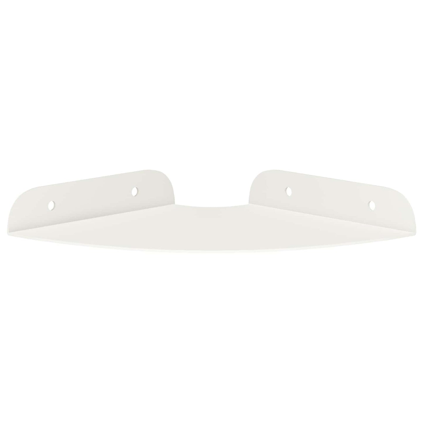 vidaXL Floating Ράφι Γωνίας Γωνιακή βάση 4 τμχ. Λευκός 15 x 15 x 2 εκ.