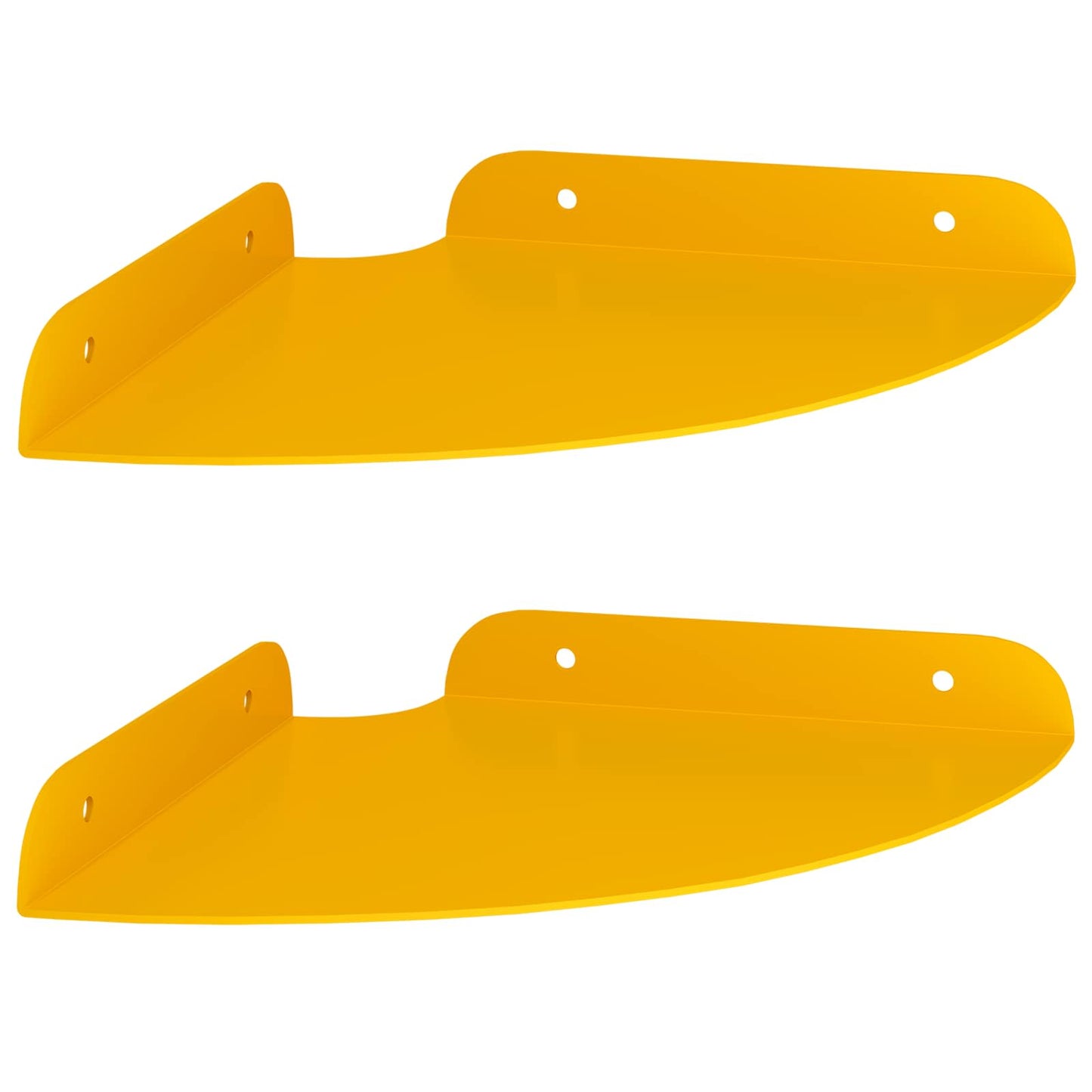 vidaXL Floating Ράφι Γωνίας Γωνιακή βάση 2 τμχ. Χαμομηλί κίτρινο