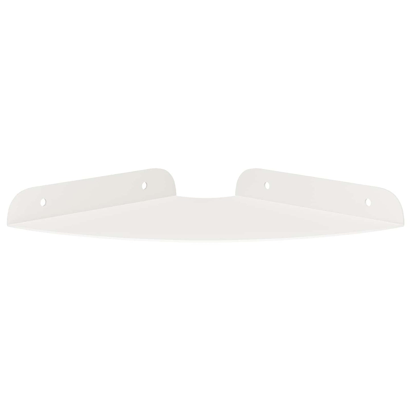 vidaXL Floating Ράφι Γωνίας Γωνιακή βάση 2 τμχ. Λευκός 18 x 18 x 2 εκ.