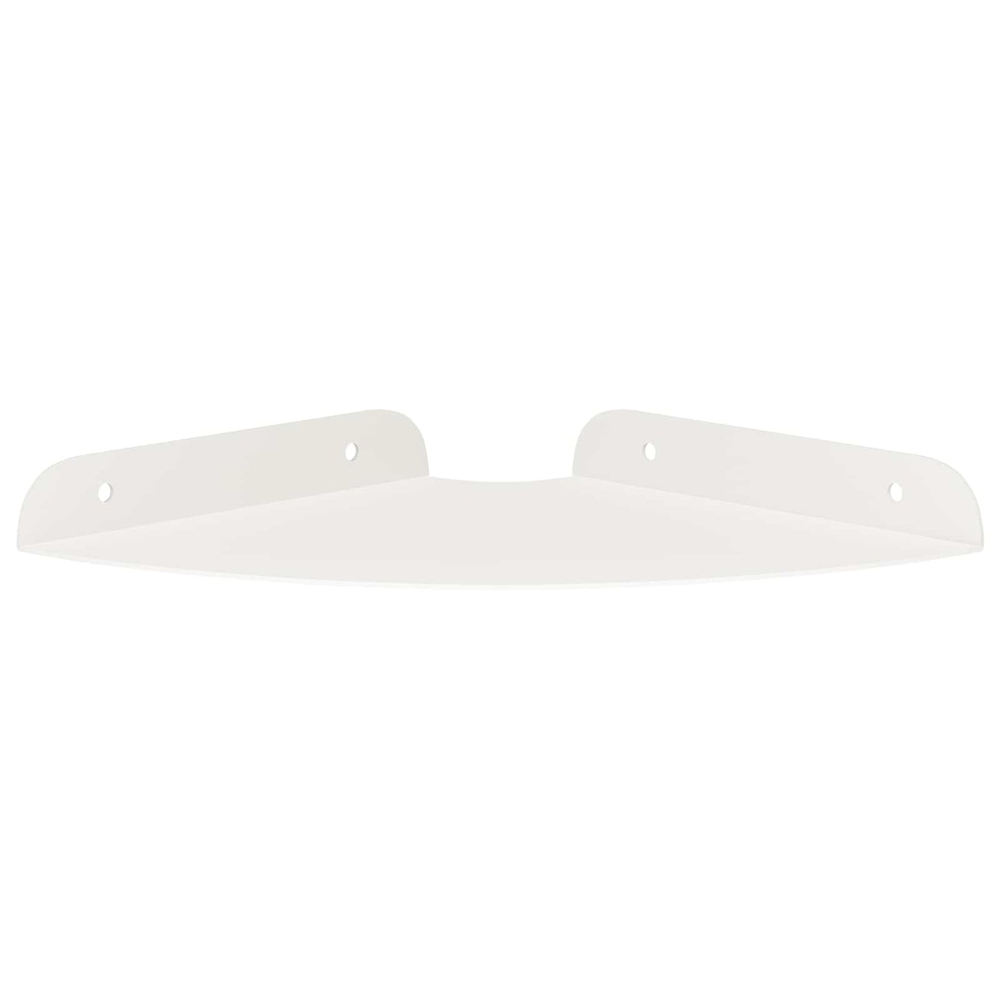 vidaXL Floating Ράφι Γωνίας Γωνιακή βάση 4 τμχ. Λευκός 18 x 18 x 2 εκ.