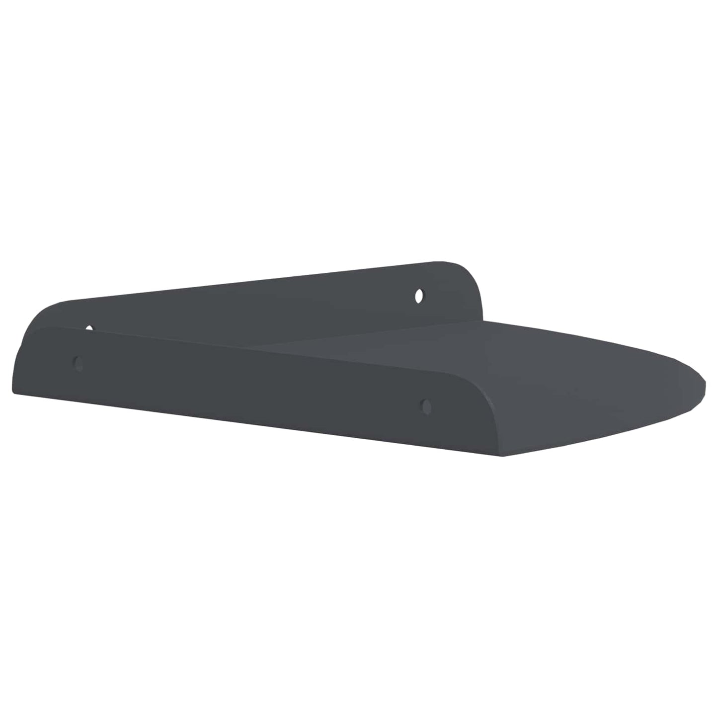 vidaXL Floating Ράφι Γωνίας Γωνιακή βάση 2 τμχ. Ανθρακί 24 x 24 x 2 εκ