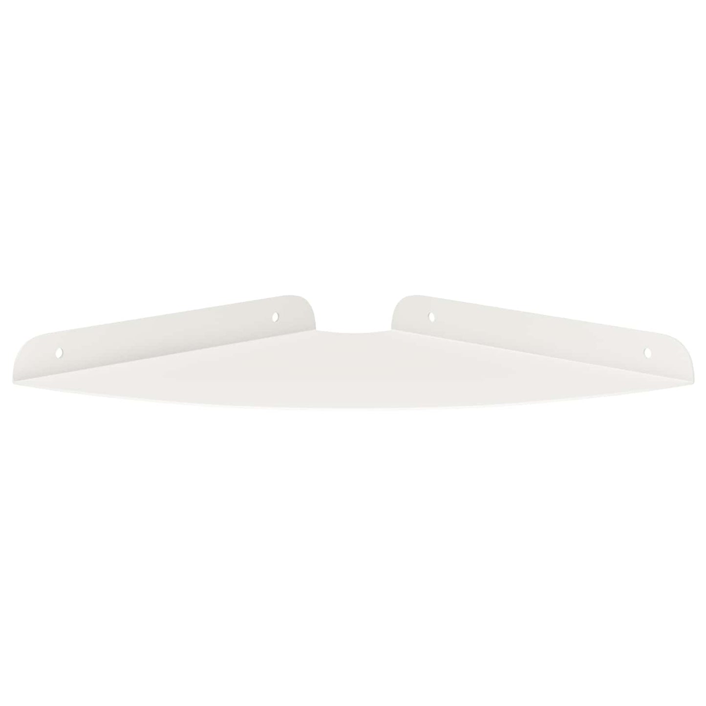 vidaXL Floating Ράφι Γωνίας Γωνιακή βάση 2 τμχ. Λευκός 24 x 24 x 2 εκ