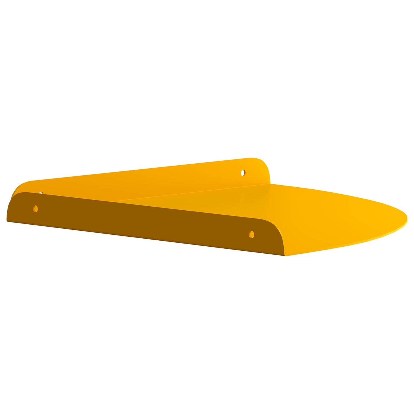 vidaXL Floating Ράφι Γωνίας Γωνιακή βάση 4 τμχ. Χαμομηλί κίτρινο