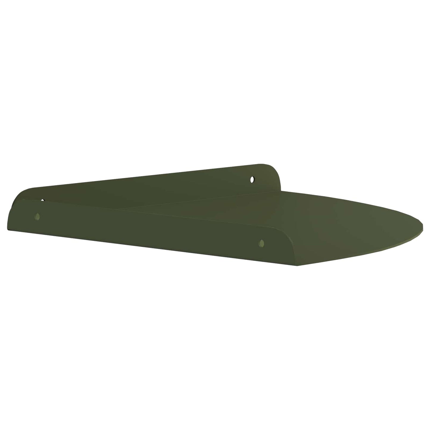 vidaXL Floating Ράφι Γωνίας Γωνιακή βάση 4 τμχ. Λαδί 30 x 30 x 2 εκ.