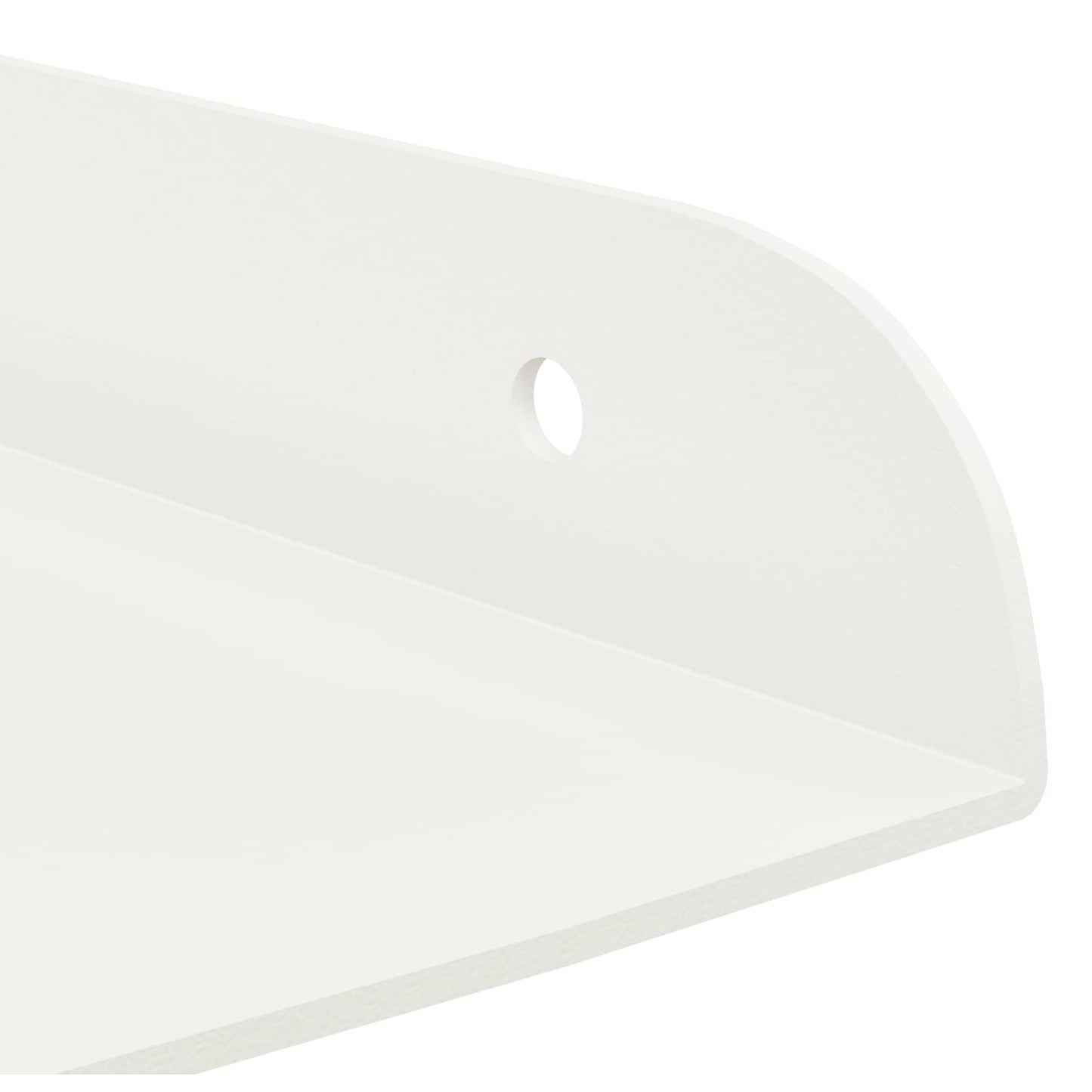 vidaXL Floating Ράφι Γωνίας Γωνιακή βάση 4 τμχ. Λευκός 30 x 30 x 2 εκ.