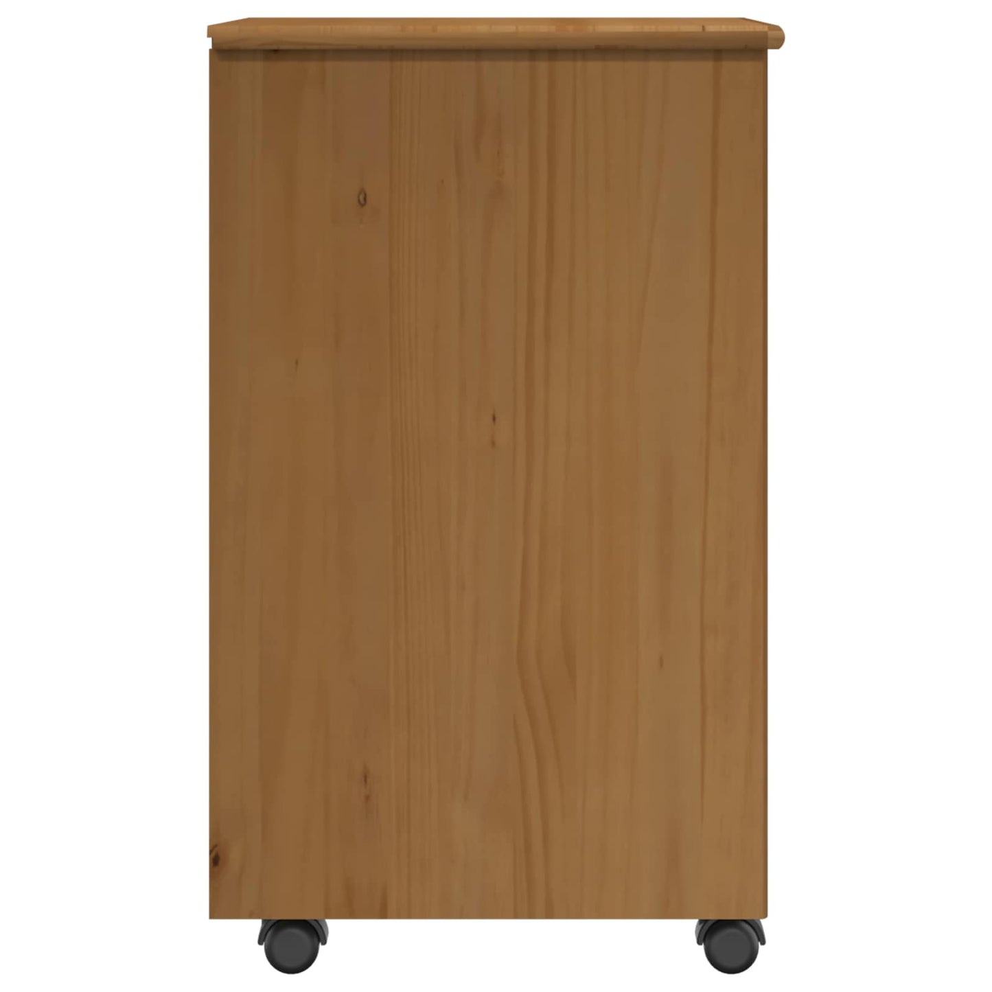vidaXL Κινητό Ντουλάπι 34 x 39 x 65,5 cm Στερεό ξύλο πεύκου Μέλι Καφέ